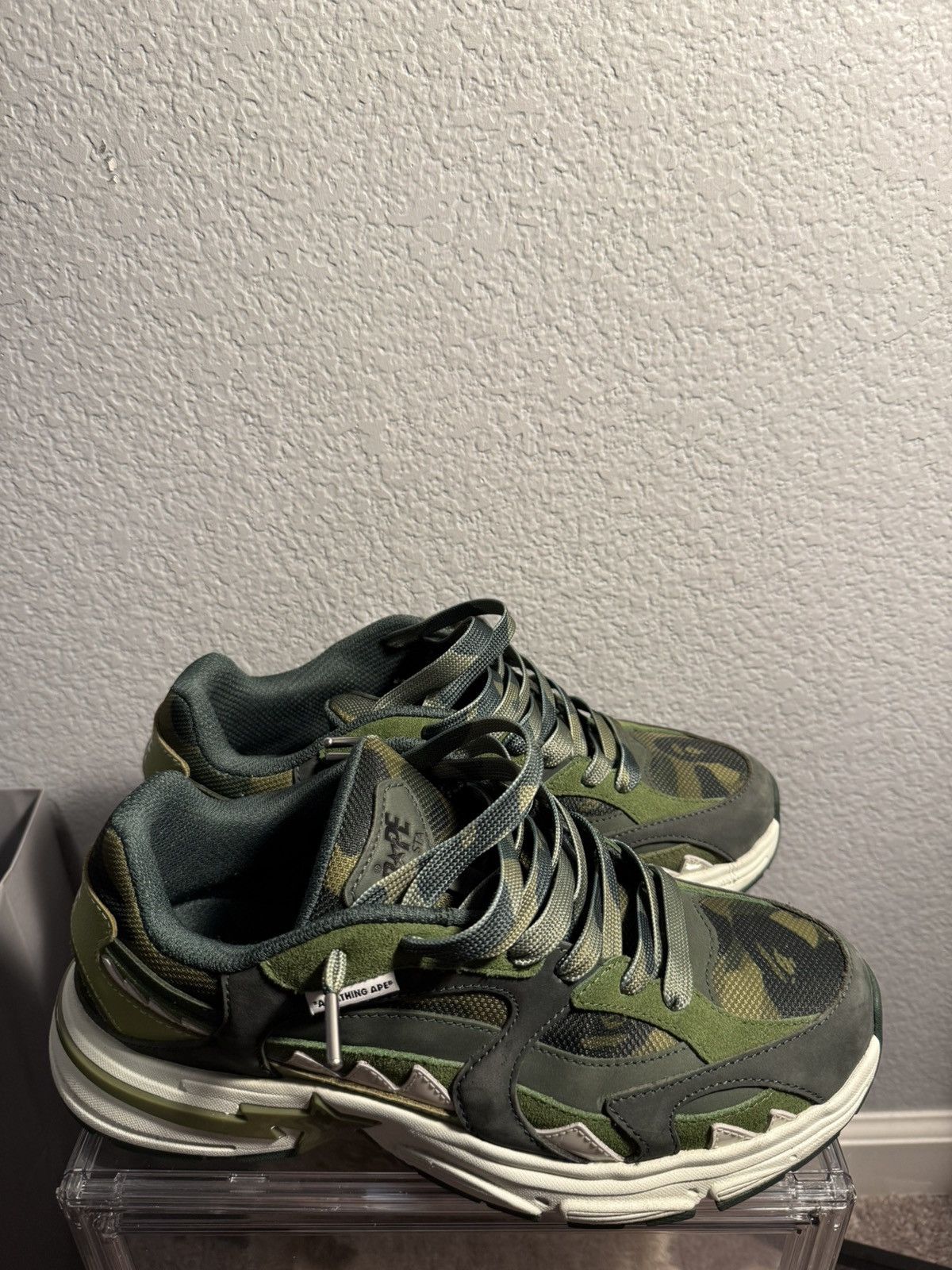 Bape A Bathing Ape Shark Sta #1 Green Size US 9 / EU 42 - 1 Thumbnail
