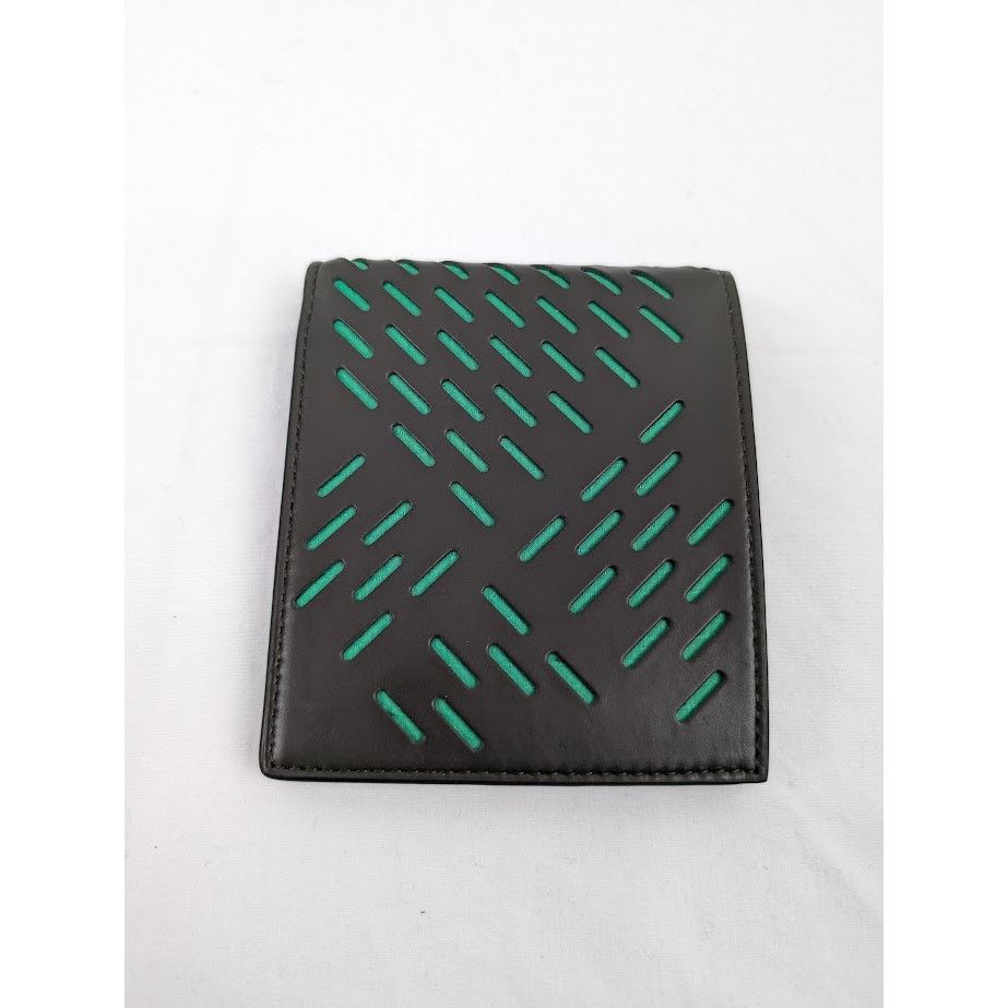 Bottega Veneta o1rshd1 Size: OS / Perforated Paper Calf Wallet in Kaki Size ONE SIZE - 4 Thumbnail