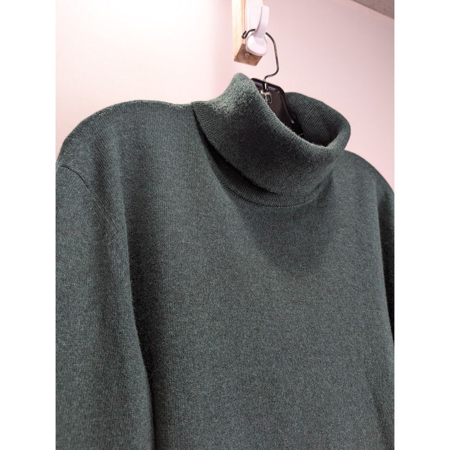 Saint Laurent Paris o1rshd1 Sweater Cachemire in Vert Fonce Size US XXL / EU 58 / 5 - 4 Thumbnail