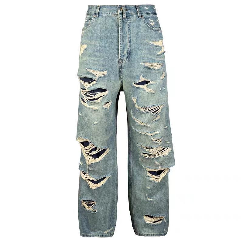 Japanese Brand × Jean High street beggars ruin double layer ripped jeans Size US 30 / EU 46 - 2 Thumbnail