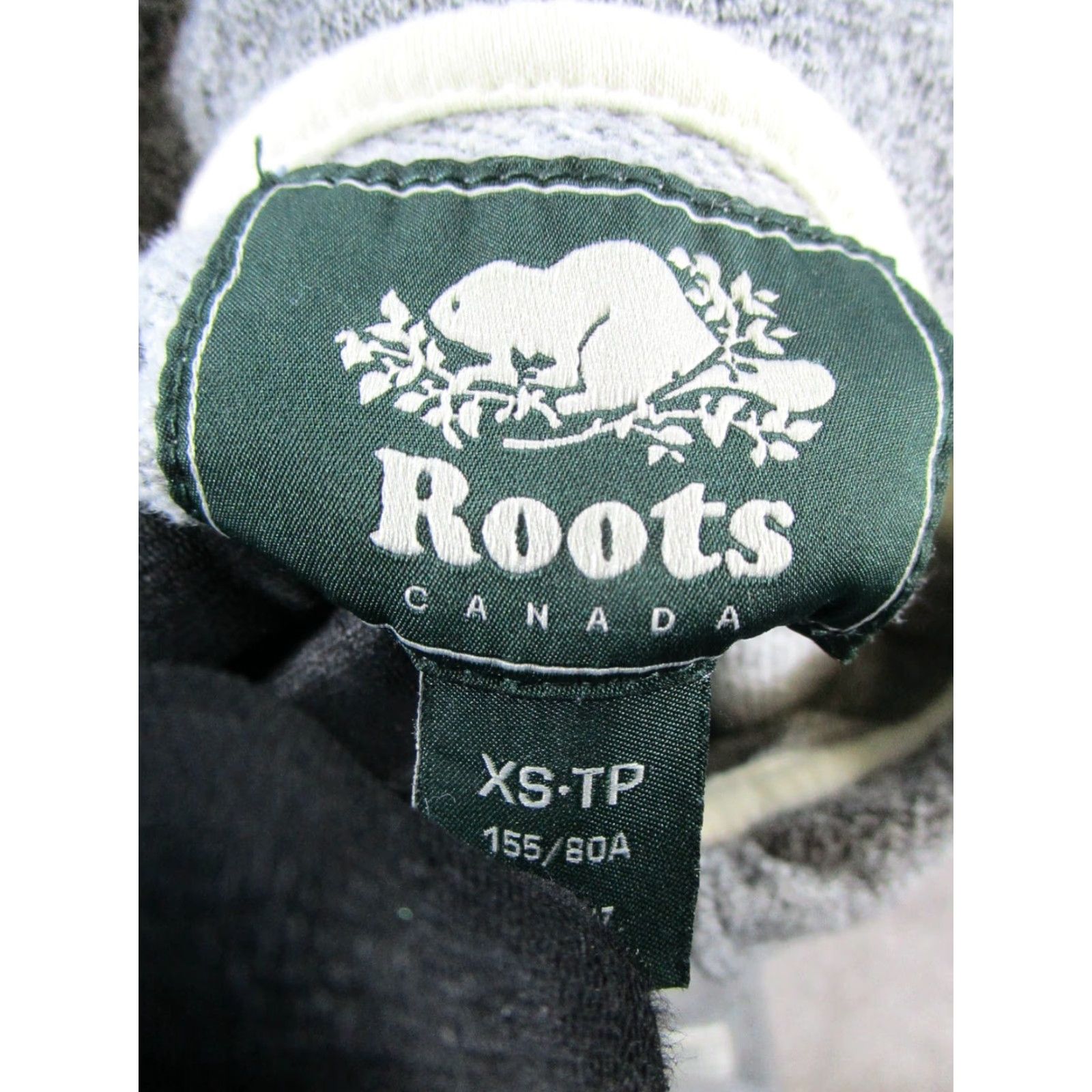 Roots VINTAGE Roots Sweater Womens XS Gray Cotton Blend Fleece Pullover Semi-Quarter Zip Casual Size XS / US 0-2 / IT 36-38 - 3 Thumbnail