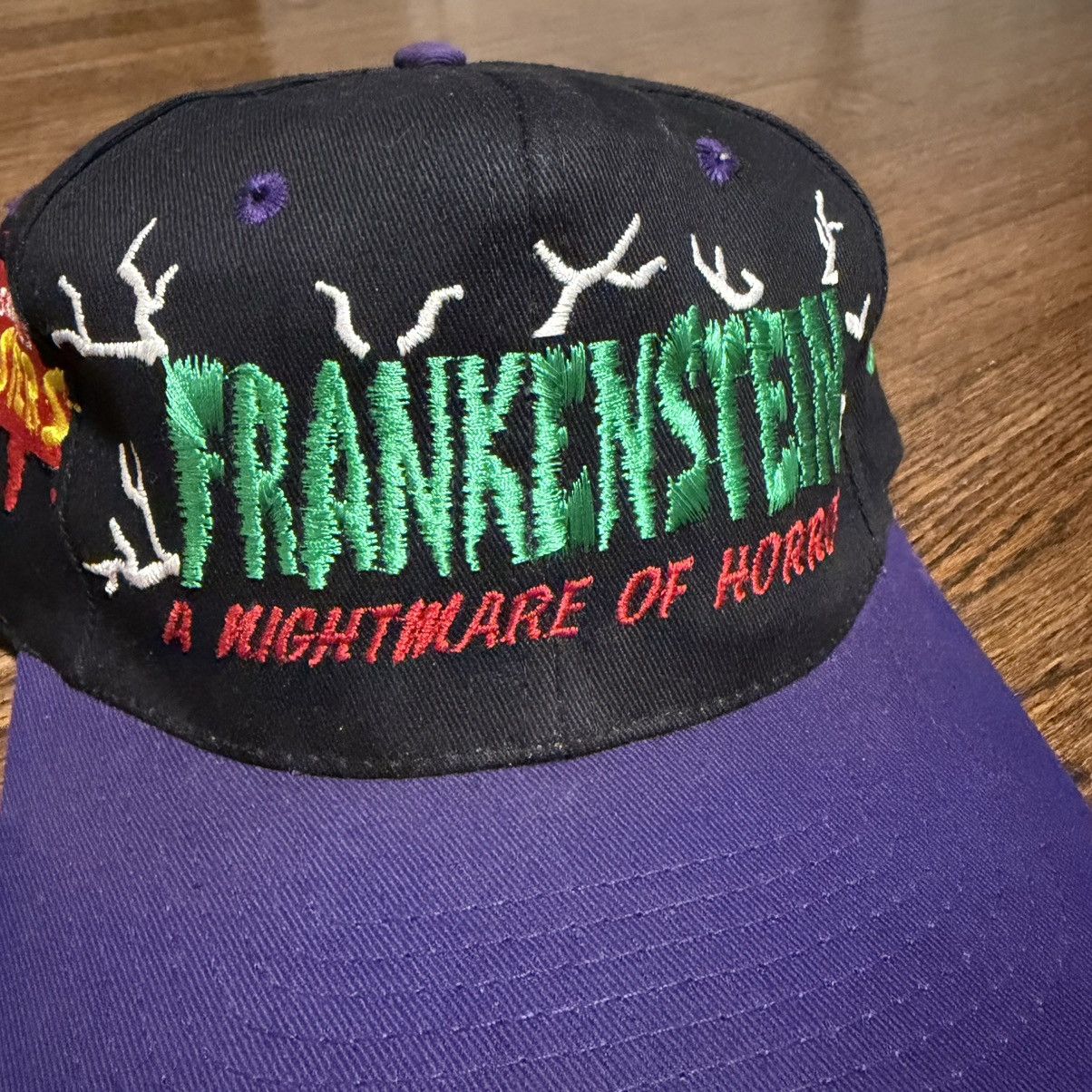 Vintage 1997 Universal Studios NASCAR Frankenstein Terry Labonte Hat Size ONE SIZE - 2 Thumbnail