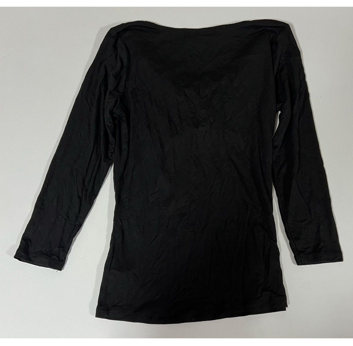 Michael Kors Michael Kors Black Solid Long Sleeve Shirt Top Blouse XS 🖤 Size XS / US 0-2 / IT 36-38 - 4 Thumbnail
