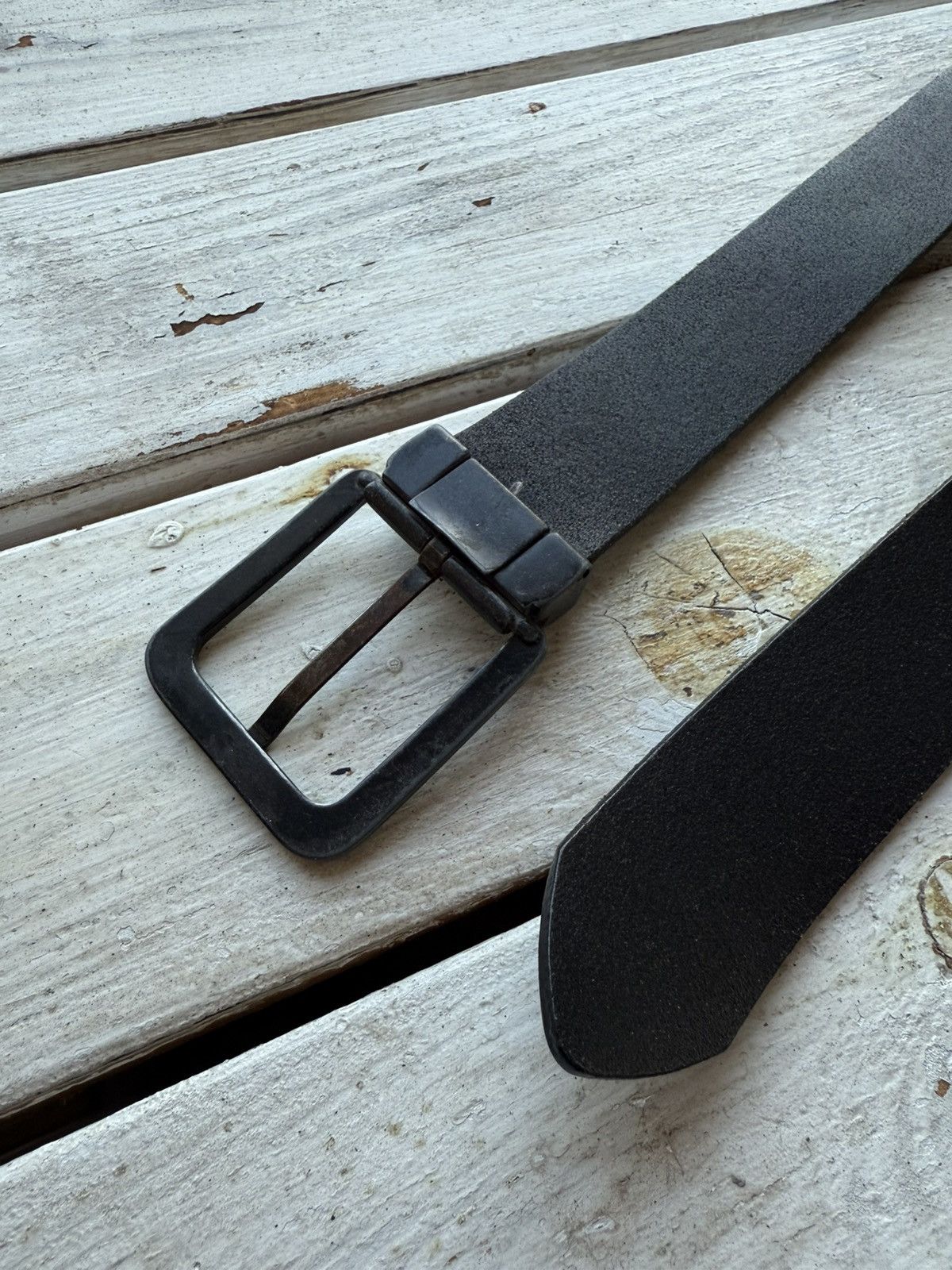 Diesel × Vintage Vintage DIESEL COWBOY metal logo Leather Belt Avant Garde Size ONE SIZE - 3 Thumbnail