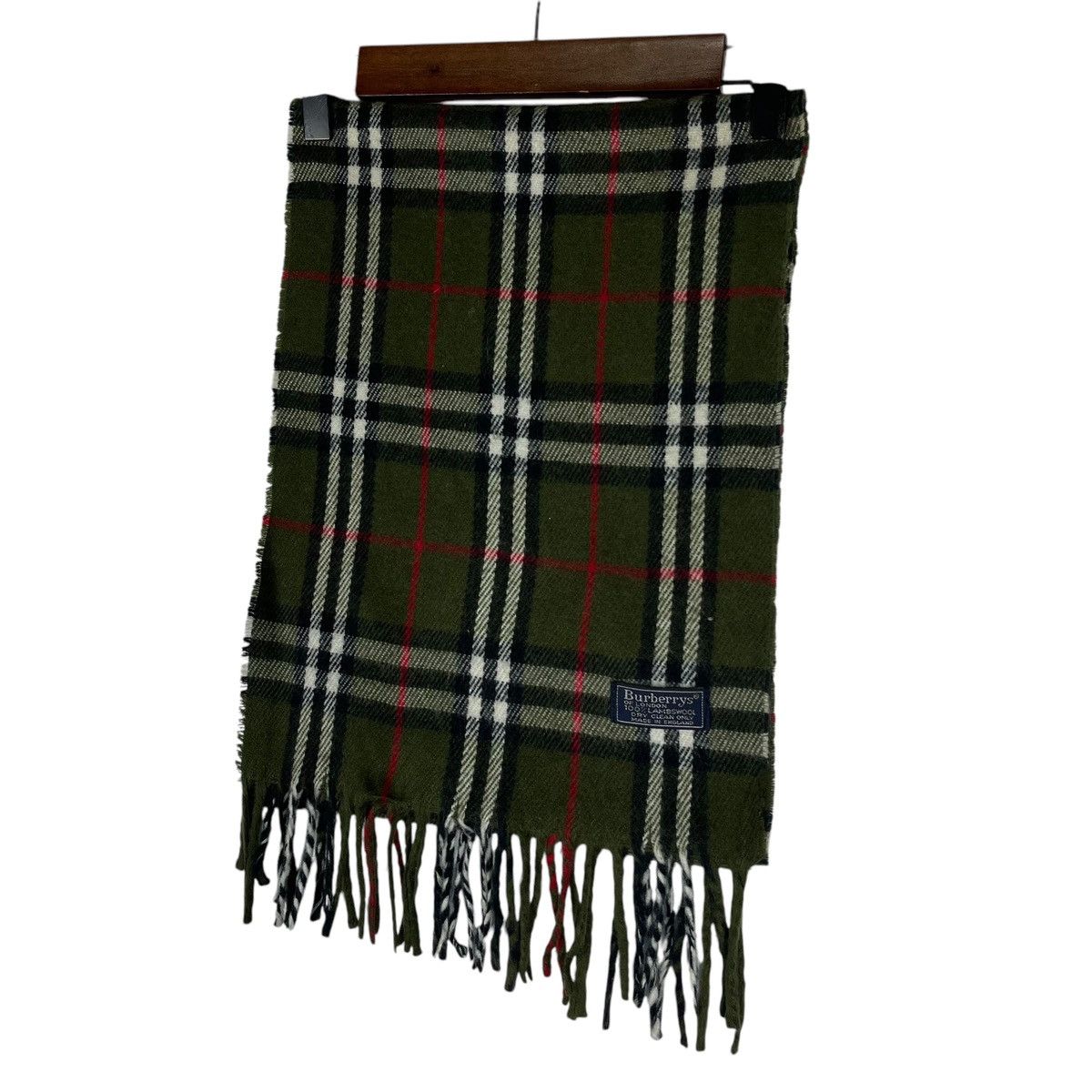 Burberry × Vintage Vintage Burberry Light Scarf Muffler Lambswool Size ONE SIZE - 5 Thumbnail