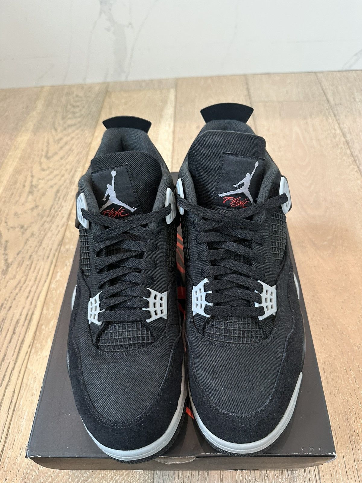 Jordan Brand Jordan 4 Retro SE Black Canvas Size US 12.5 / EU 45-46 - 2 Thumbnail