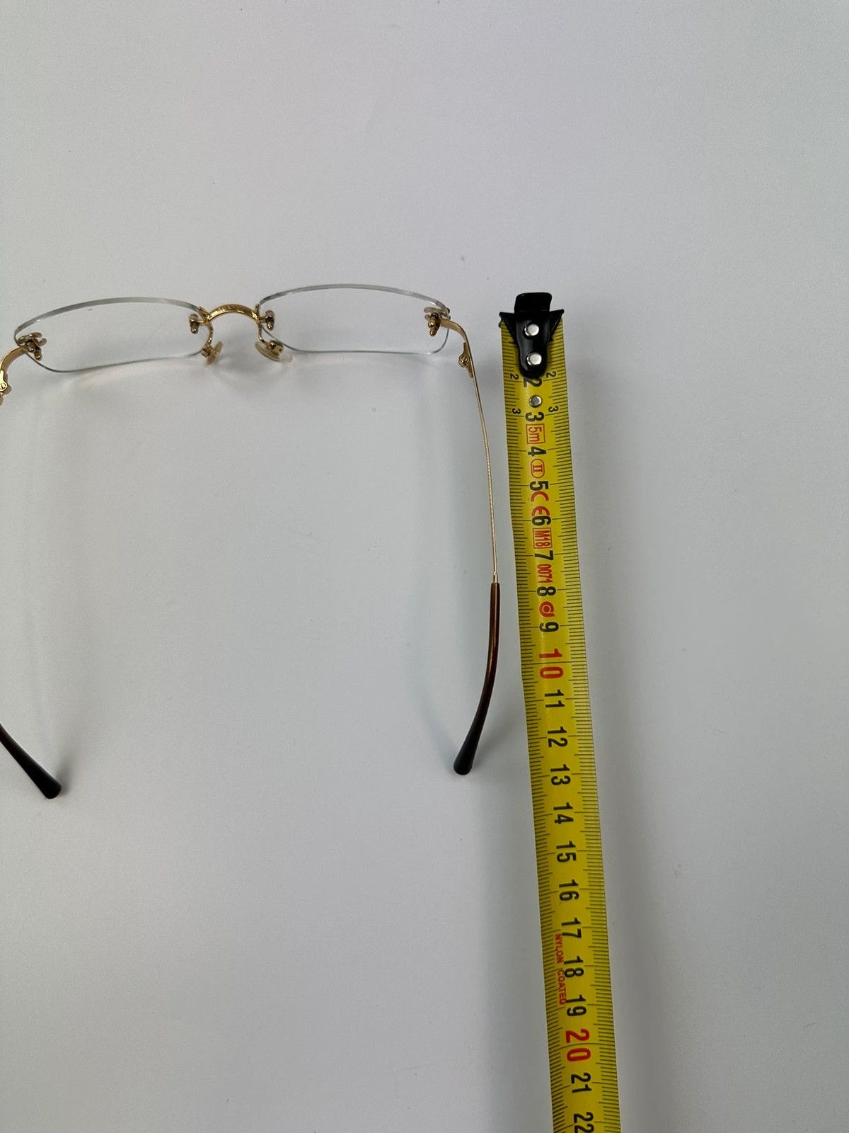 Chanel Chanel White Argent Gold Sunglasses Rimless Strass Size ONE SIZE - 10 Thumbnail