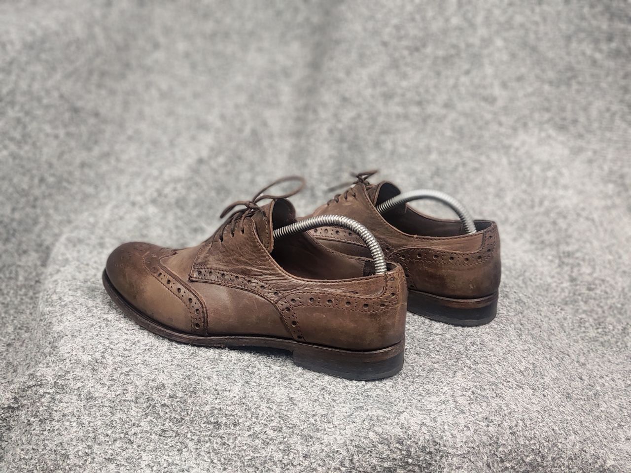 MoMA Moma Italy Design Luxe Oxford Dress Shoes Leather Brown Size US 10 / IT 40 - 9 Thumbnail