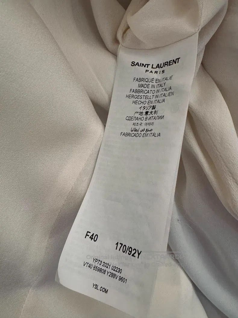 Saint Laurent Paris Saint Laurent Paris Poster Style Wool Coat Size S / US 4 / IT 40 - 5 Thumbnail