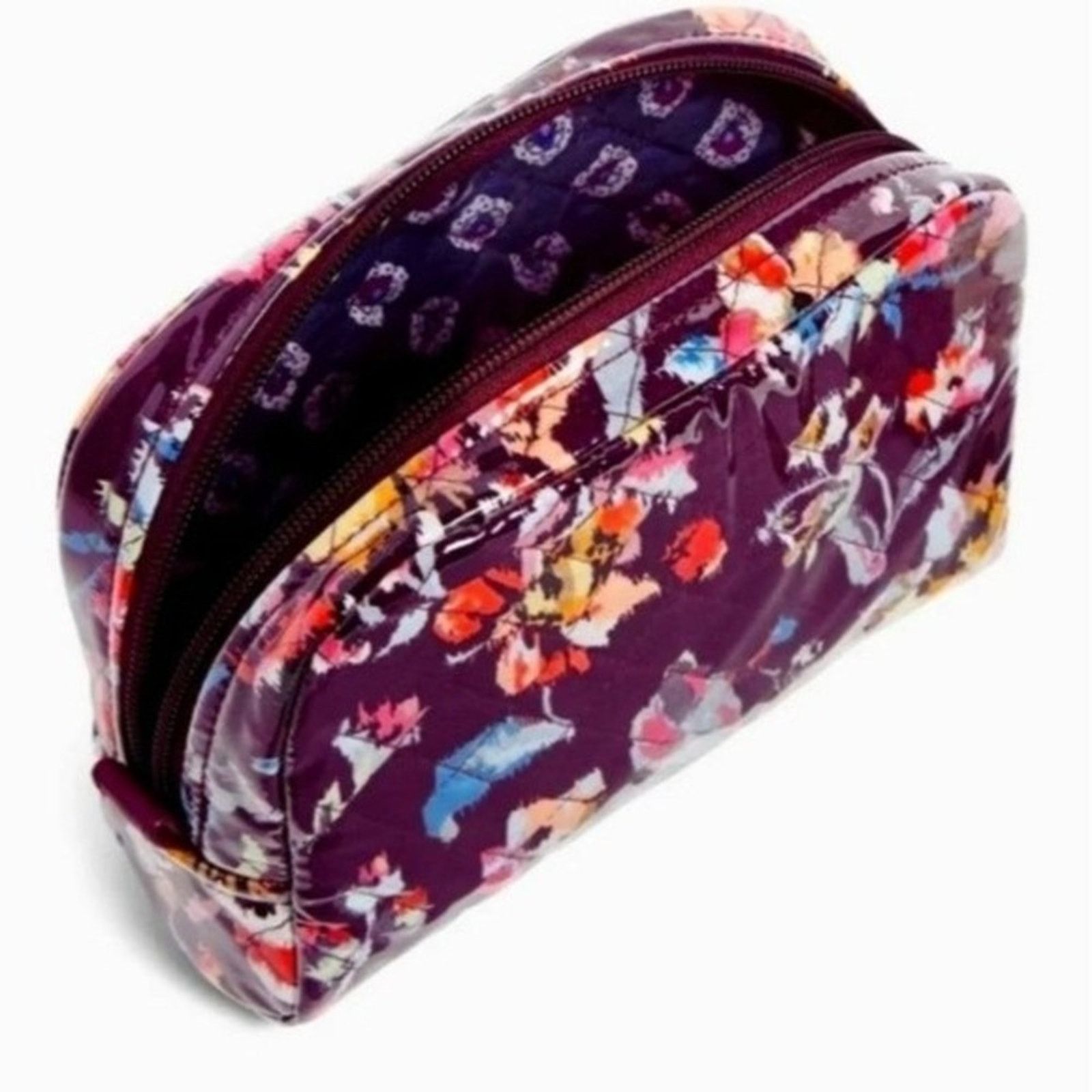 Vera Bradley Vera Bradley Medium Cosmetic Bag, 7.75"x5.75"x2.75" Size ONE SIZE - 4 Thumbnail