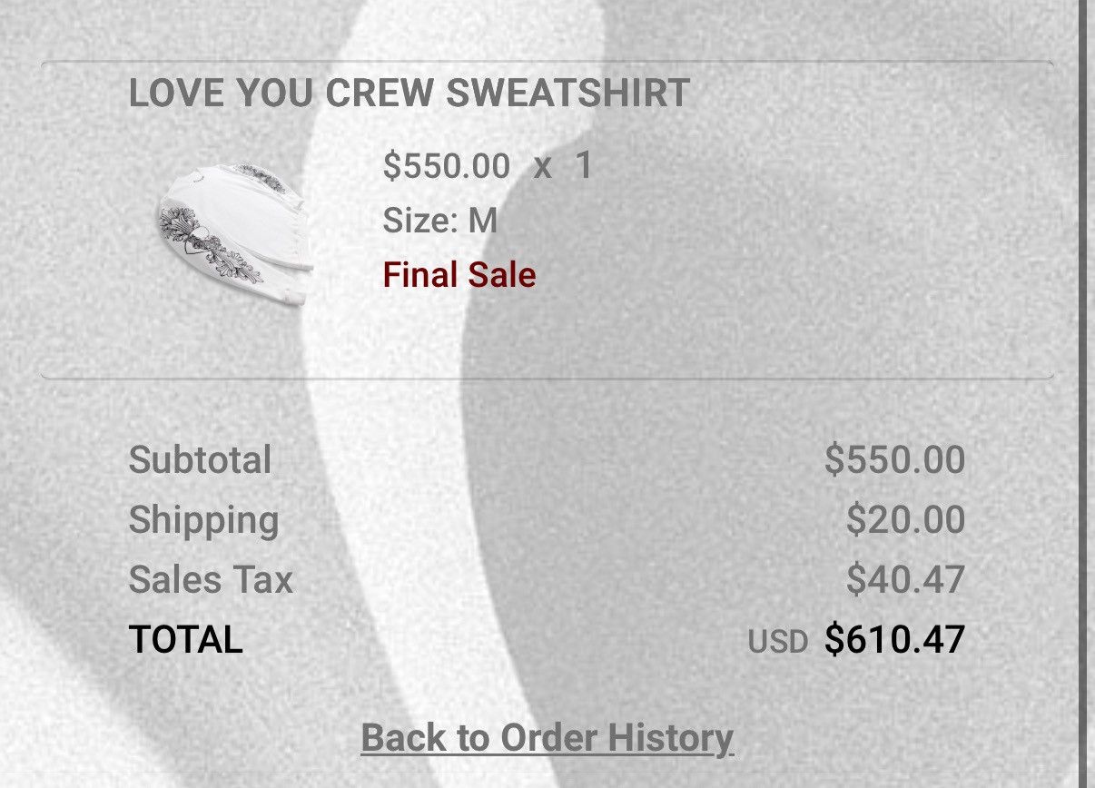 Chrome Hearts Chrome Hearts ‘Love You’ Crewneck Size US M / EU 48-50 / 2 - 3 Thumbnail