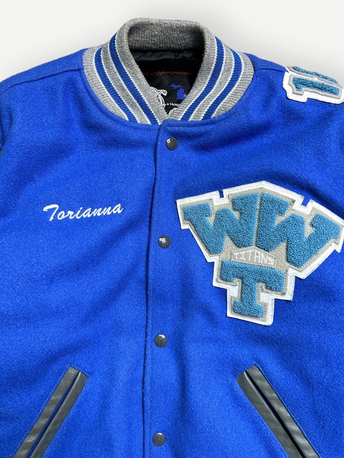 Vintage 80s/90s Cheerleading Chainstitch Varsity Jacket USA