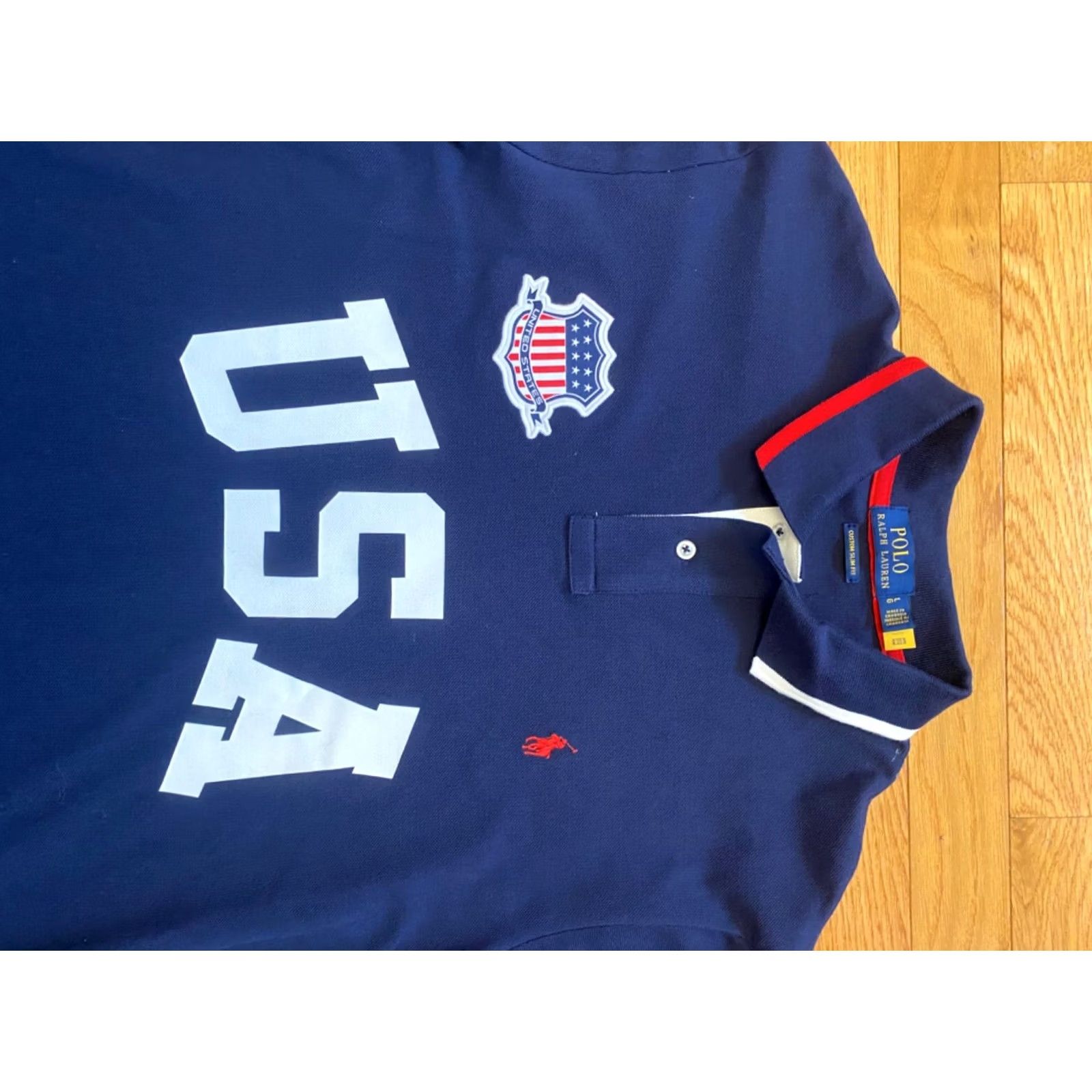 Polo Ralph Lauren VINTAGE Ralph Lauren Polo Shirt Mens L navy Custom Slim Fit USA Rugby Pony 2022 Size US L / EU 52-54 / 3 - 3 Thumbnail
