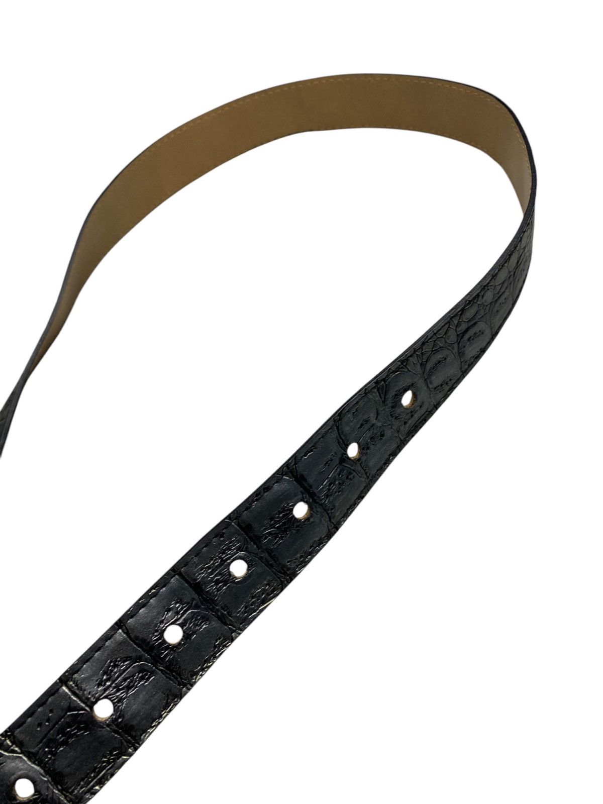 If Six Was Nine 2000's Y2K Green Textured Belt Size ONE SIZE - 4 Thumbnail