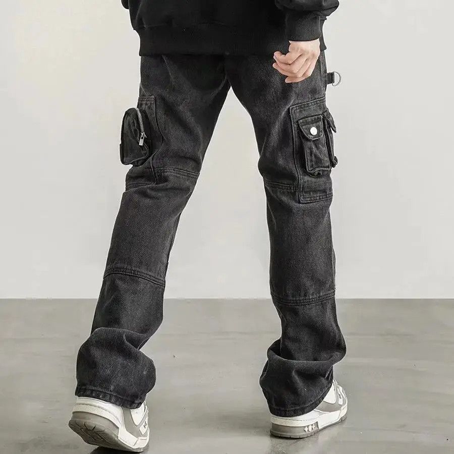 Japanese Brand Retro straight pocket micro flared jeans Size US 32 / EU 48 - 4 Thumbnail