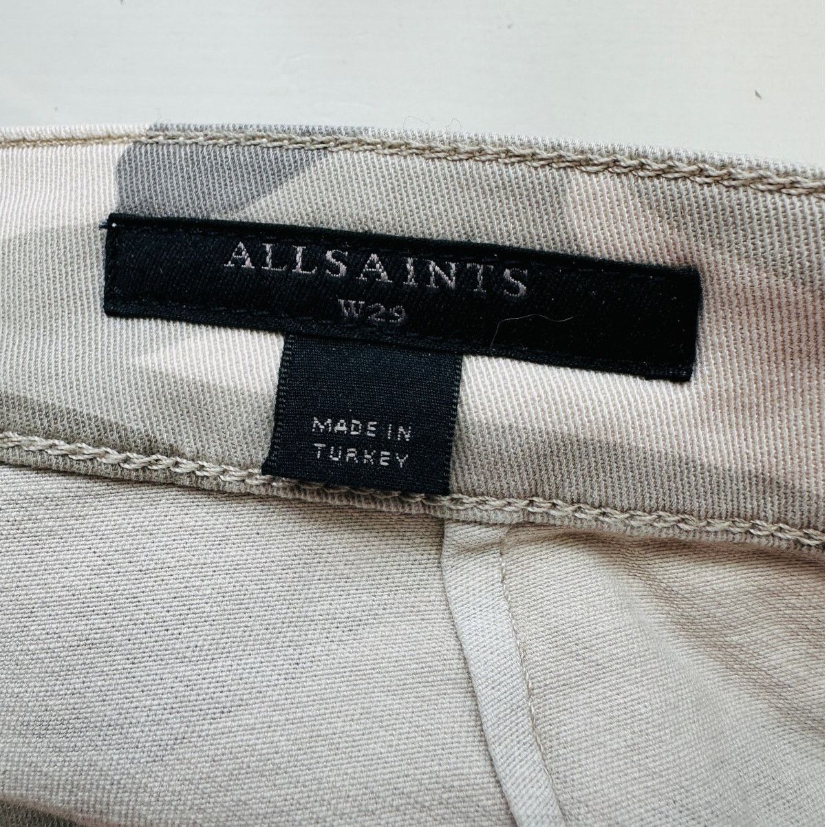 Allsaints Allsaints Tan & Green Camo Nola Cargo Zip Ankle Trouser 29 Size 29" - 12 Thumbnail