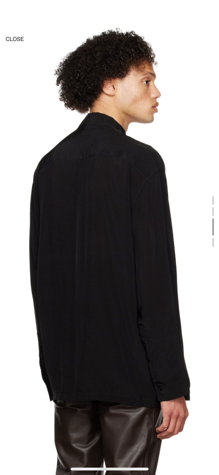 CMMN SWDN Black Arlo Shirt Size US XL / EU 56 / 4 - 4 Thumbnail