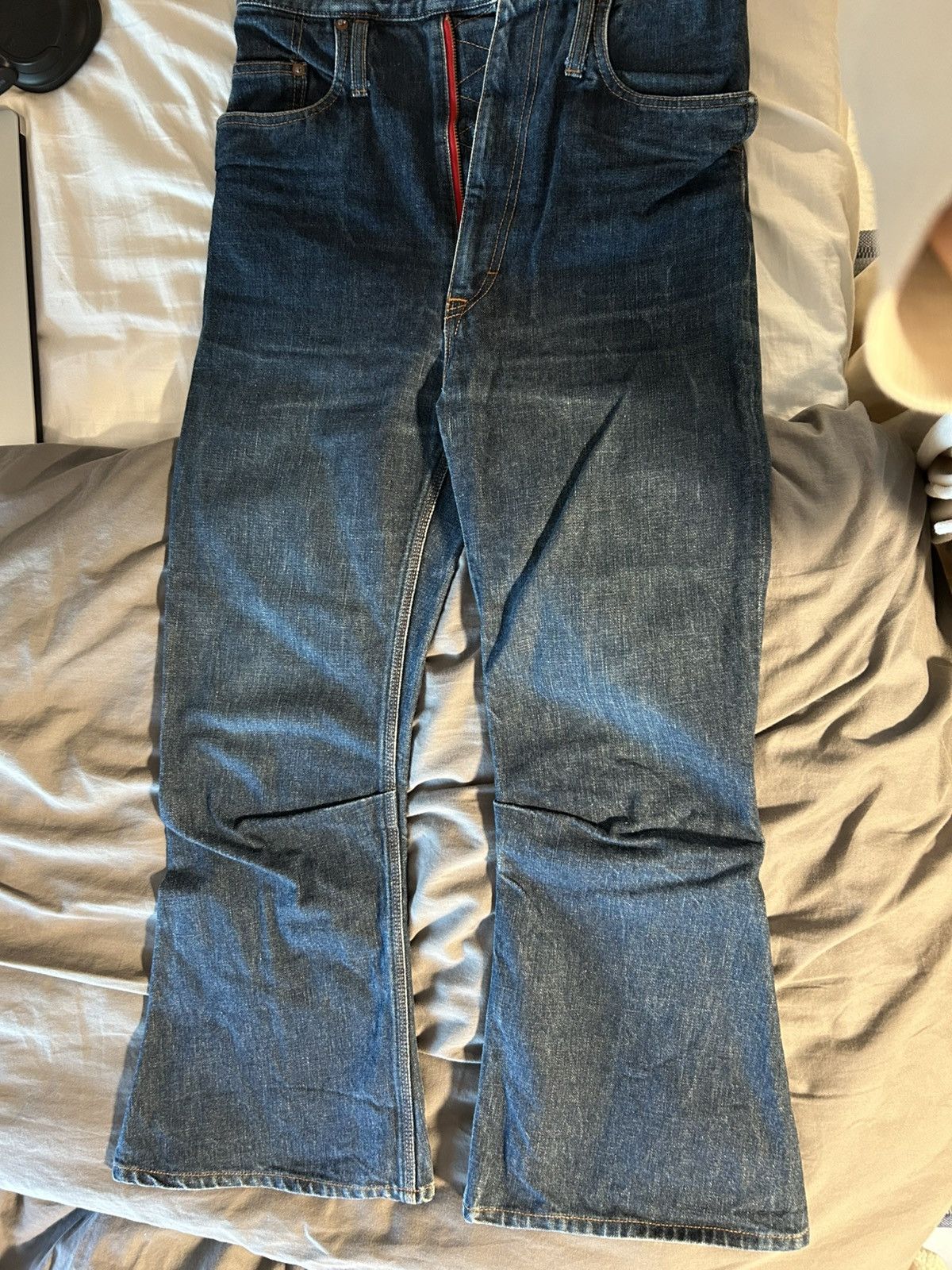 KOZABURO Kozaburo Cropped 3d flare jeans Size US 28 / EU 44 - 2 Thumbnail