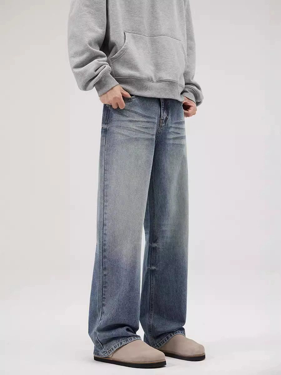 Jean American cleanfit loose men's ice blue straight jeans Size US 32 / EU 48 - 2 Thumbnail