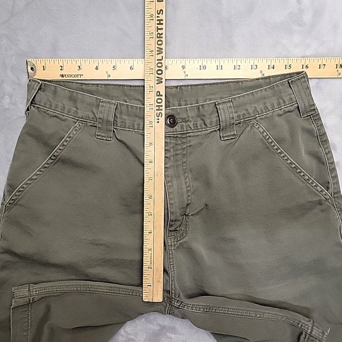 Carhartt Carhartt Shorts Men 32 Green Twill Chino Flat Front Outdoor Casual Workwear Cargo Pants Size US 32 / EU 48 - 6 Thumbnail