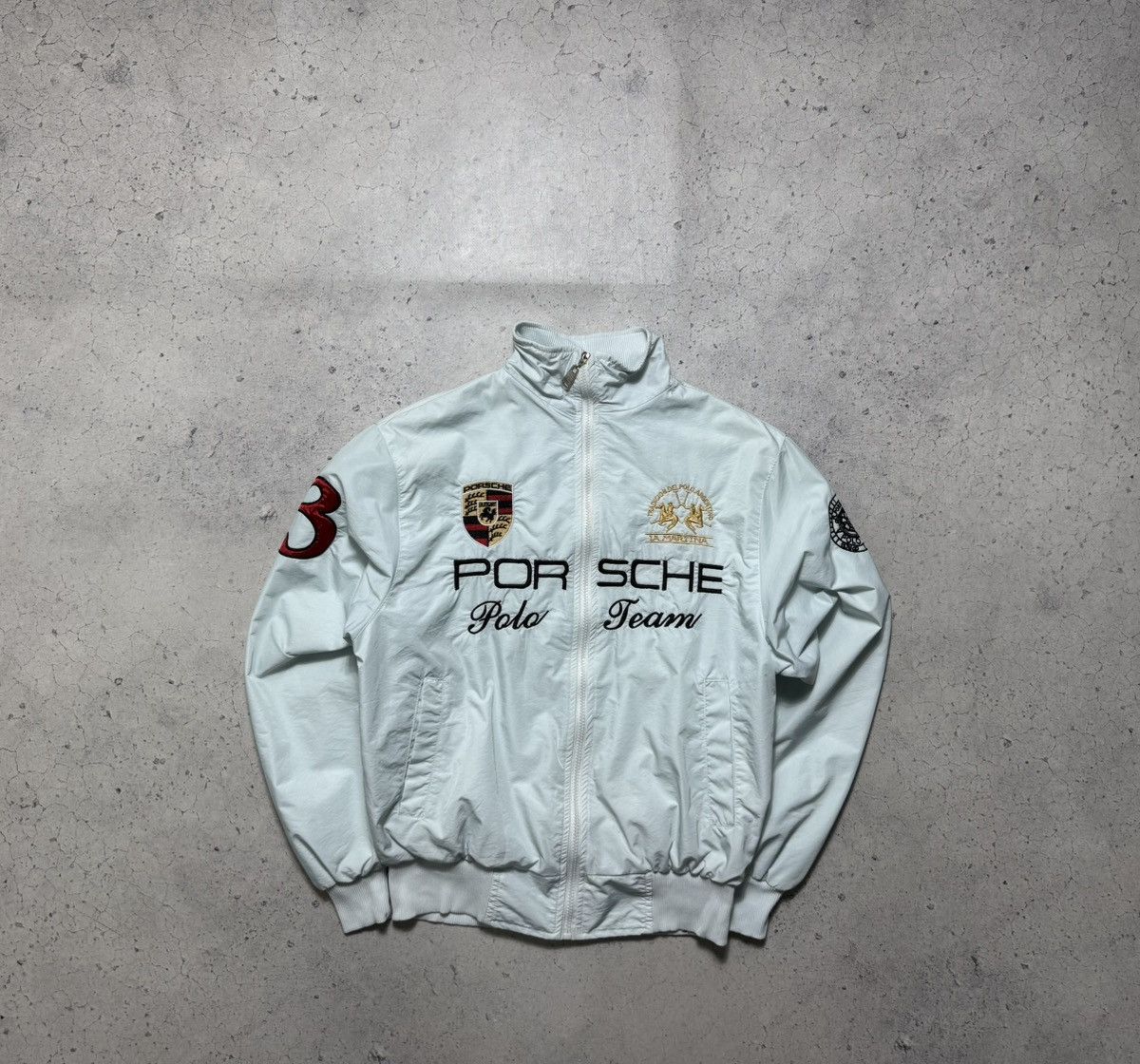 La Martina La Martina Porsche #3 Polo Team Vintage Racing Bomber Jacket Size US S / EU 44-46 / 1 - 2 Thumbnail
