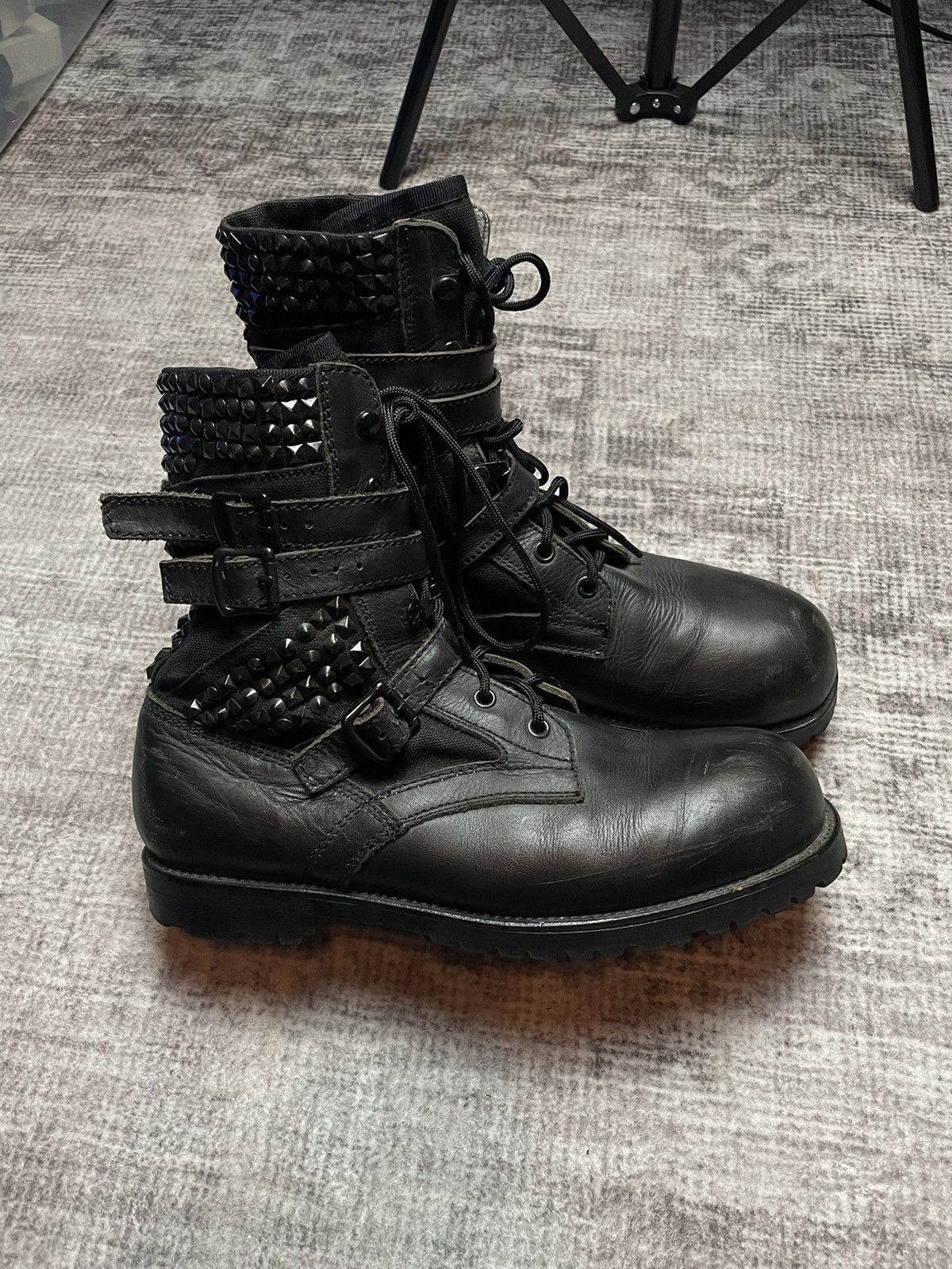 Number (N)ine Number (N)ine SS06 Studded Combat Boots Size US 9 / EU 42 - 6 Thumbnail