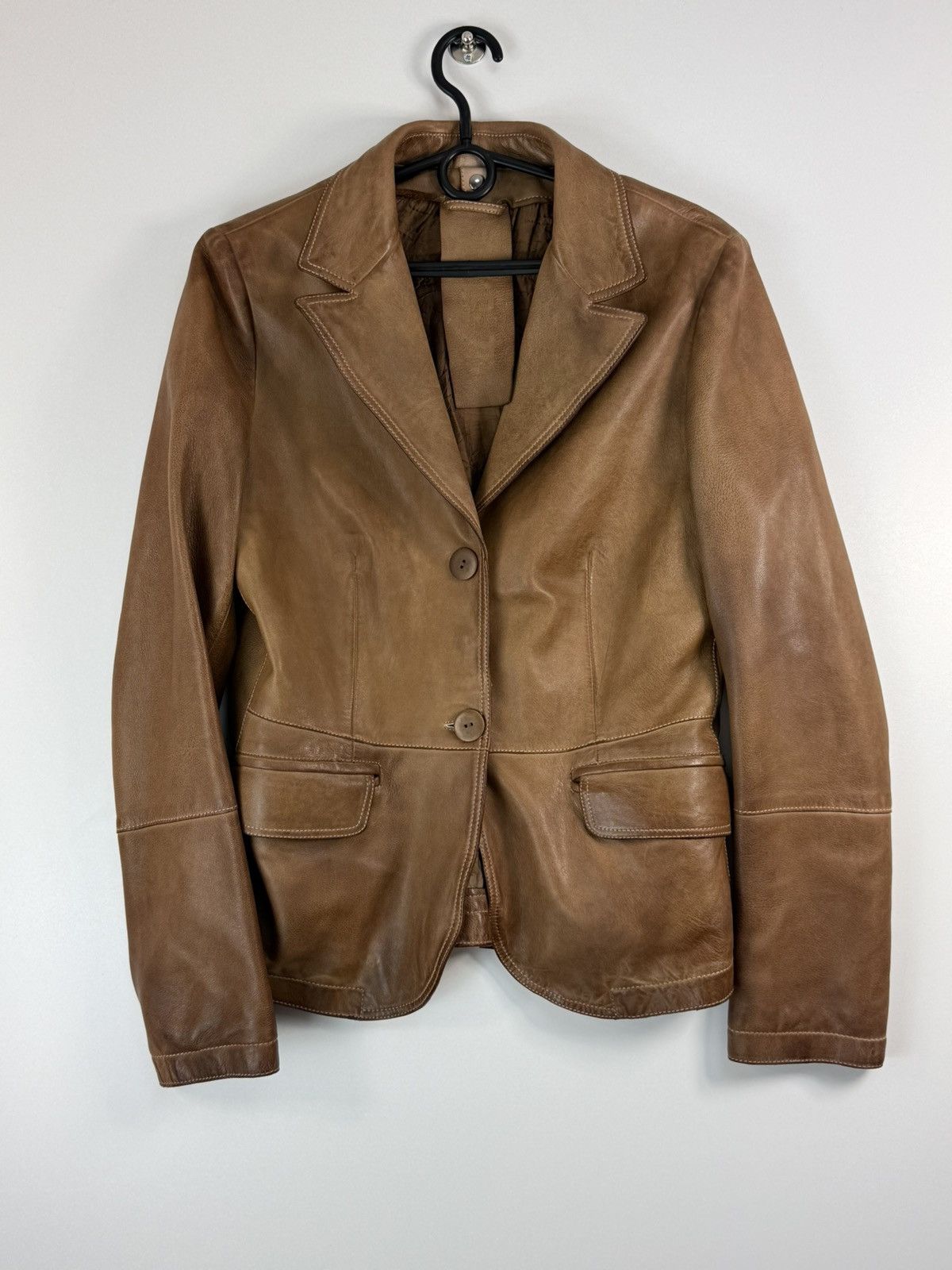 Gimo's Gimo’s GMS-75 Brown Leather jacket size L Size L / US 10 / IT 46 - 1 Thumbnail