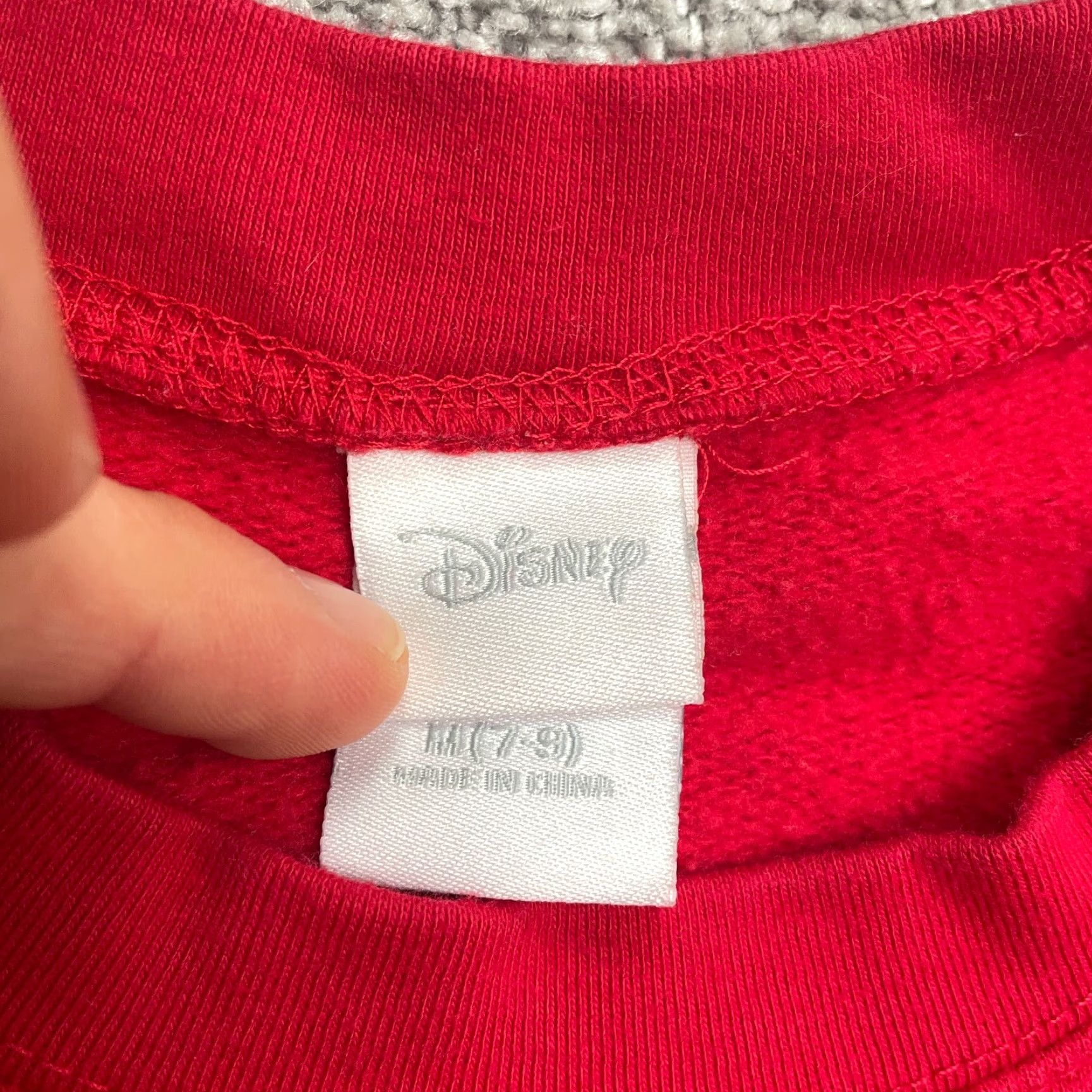 Disney Disney Mickey Mouse Graphic Logo Sweatshirt Women M Red Crew Neck Pullover Size M / US 6-8 / IT 42-44 - 7 Thumbnail