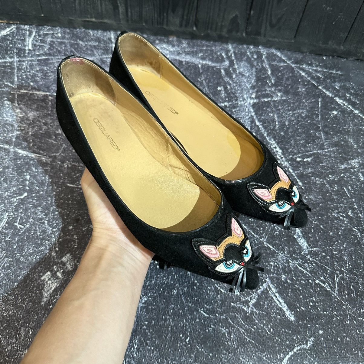 Dsquared2 DSQUARED2 - Women’s Suede Ballet Flats Size 38 Size US 8 / IT 38 - 1 Thumbnail