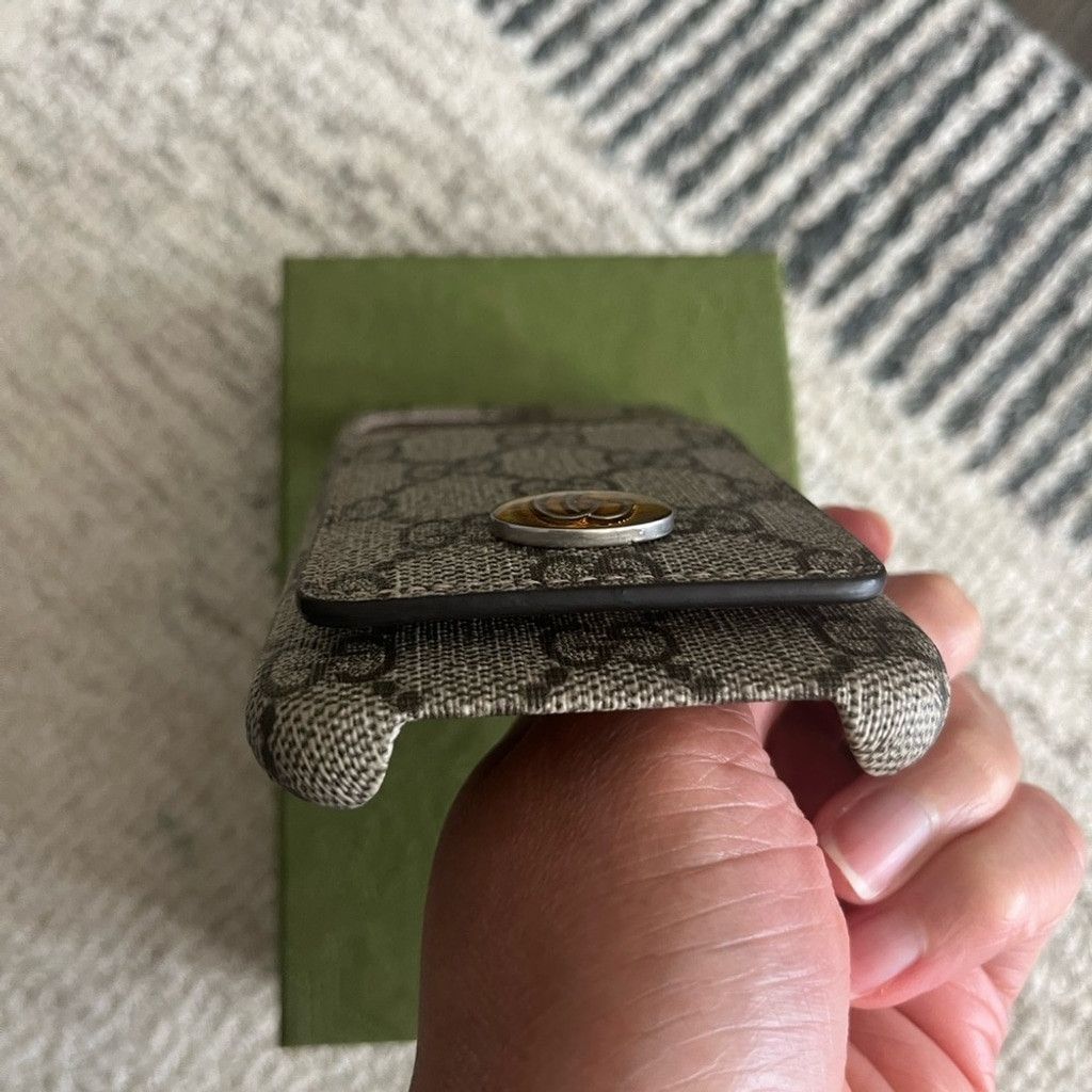 Gucci NEW Gucci Ophidia iPhone 13 Pro Case Detachable Card Holder Size ONE SIZE - 8 Thumbnail