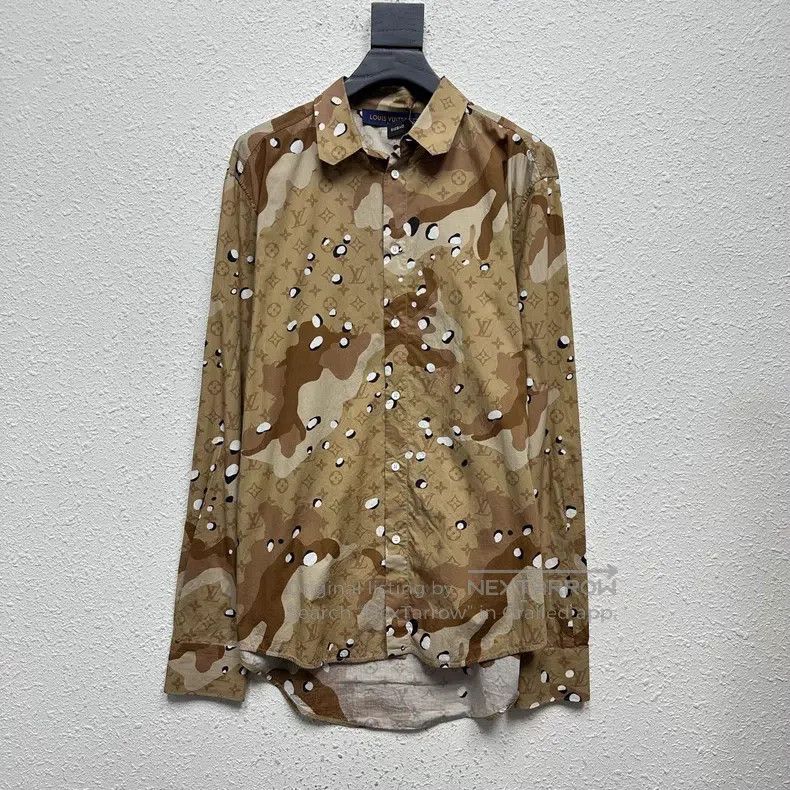 Louis Vuitton Louis Vuitton Desert Camo Patchwork Old Flower Shirt Size US L / EU 52-54 / 3 - 1 Thumbnail