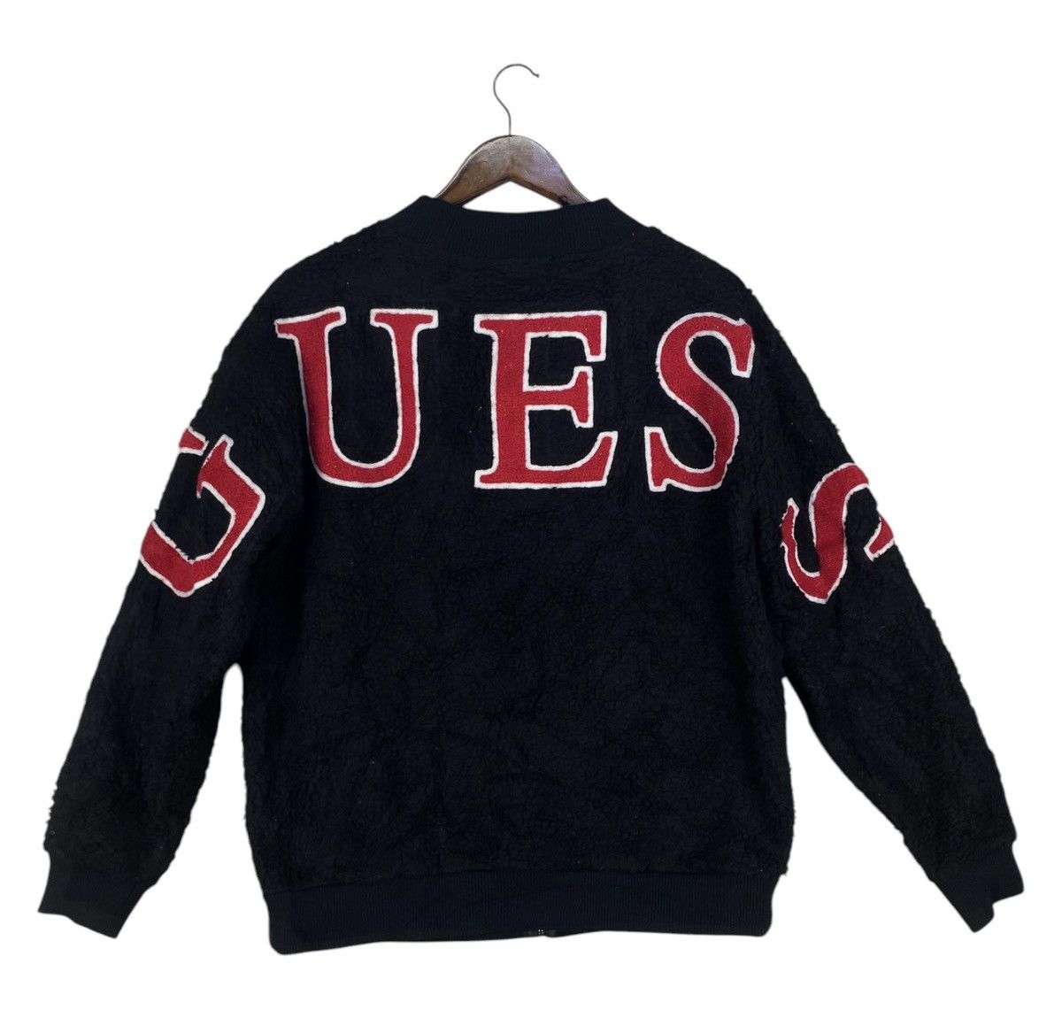 Guess Spellout Sherpa Jacket