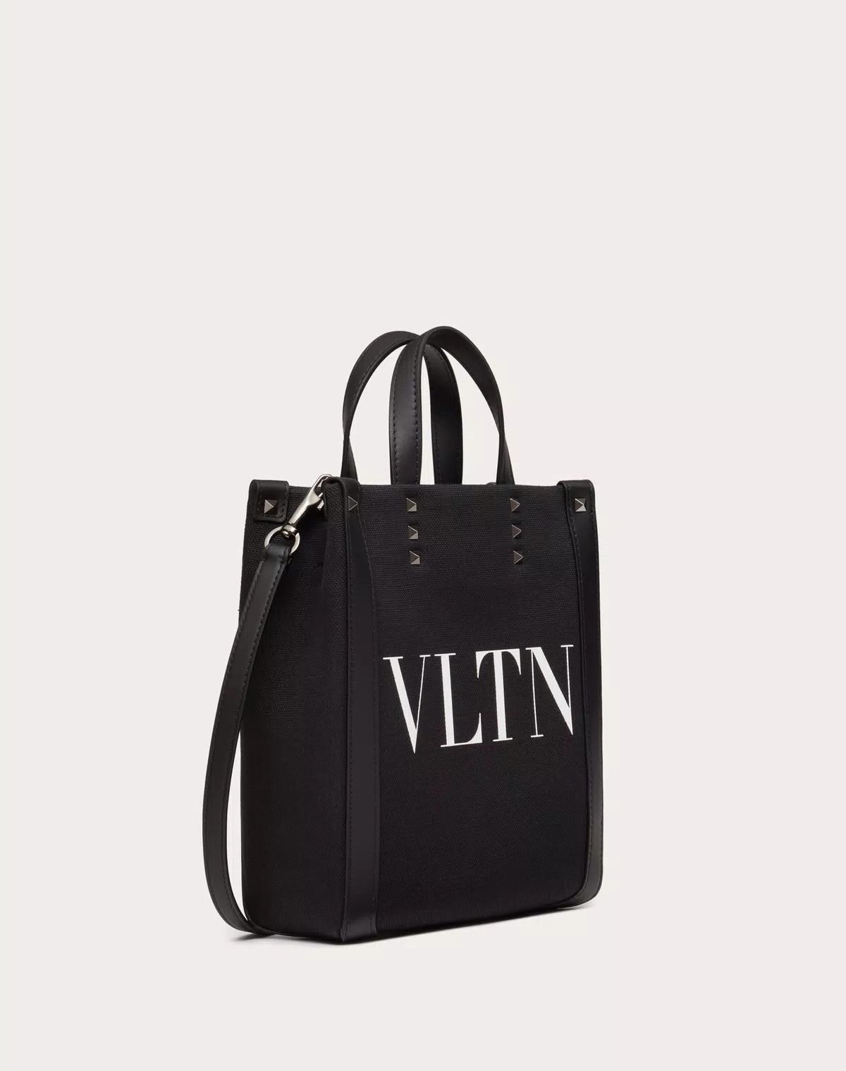 Valentino oc11z0725 Size: OS/ Ecolab Mini Canvas Shopper in Black Size ONE SIZE - 2 Thumbnail