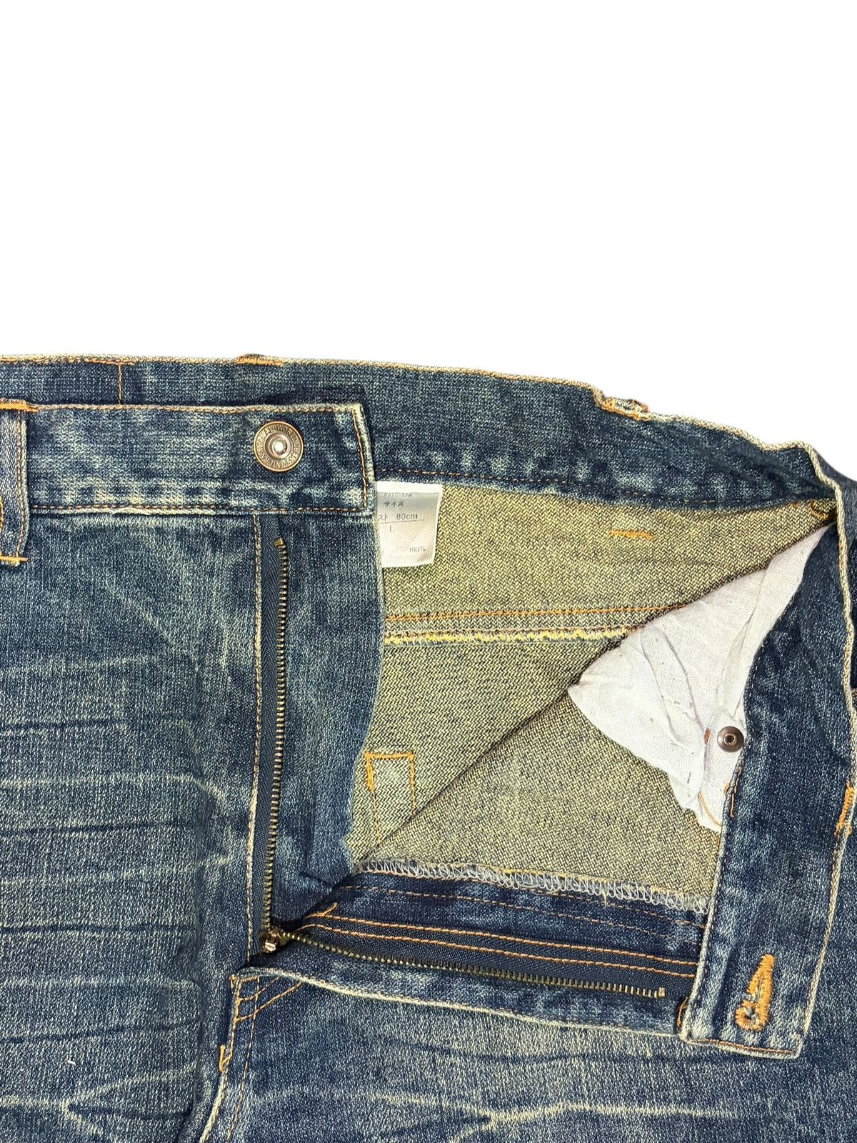Edwin Vintage Japanese Brand Rusty Wash Distressed Jeans Size 30" / US 8 / IT 44 - 5 Thumbnail