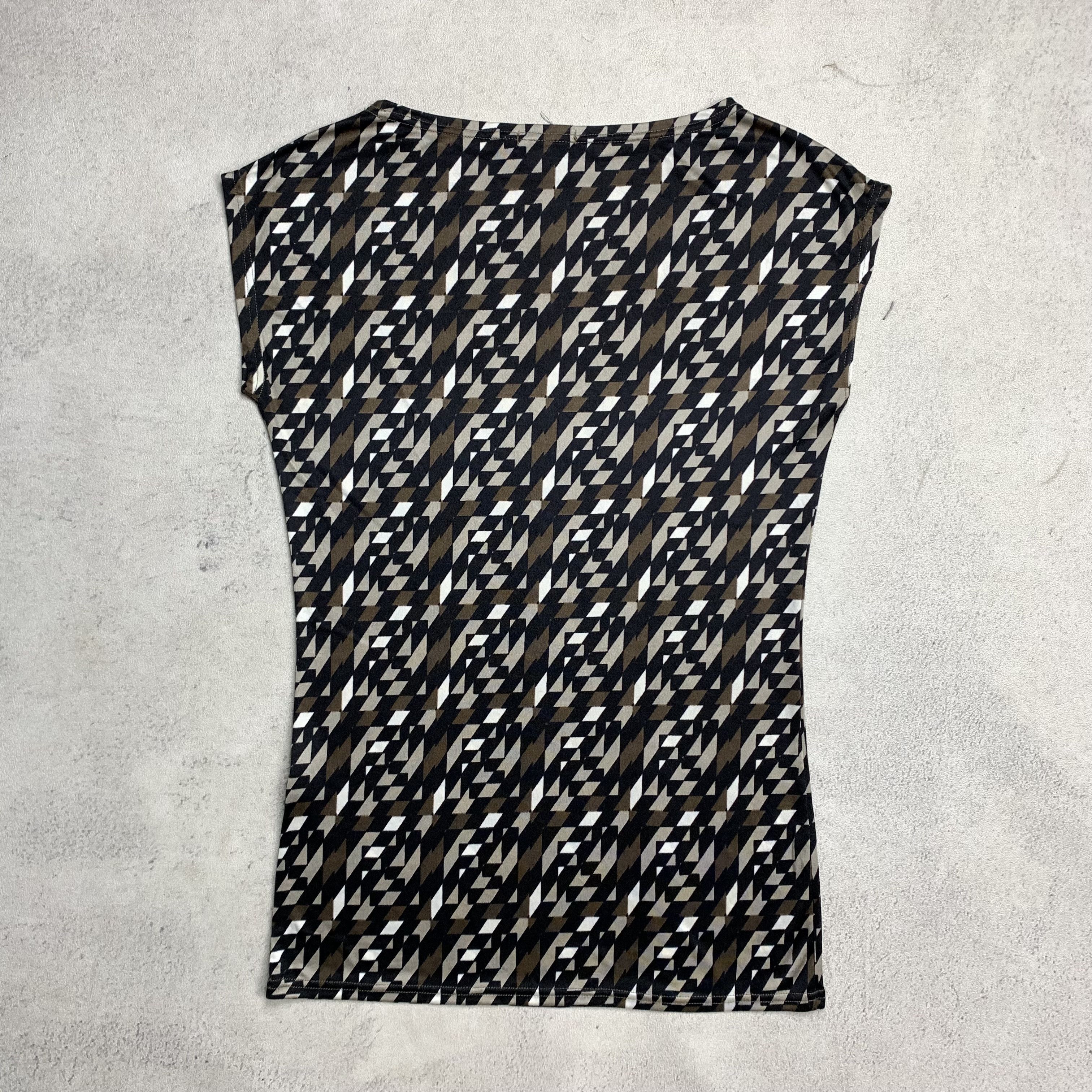 Fendi Vintage Fendi Top Geometric Print Size M / US 6-8 / IT 42-44 - 2 Thumbnail