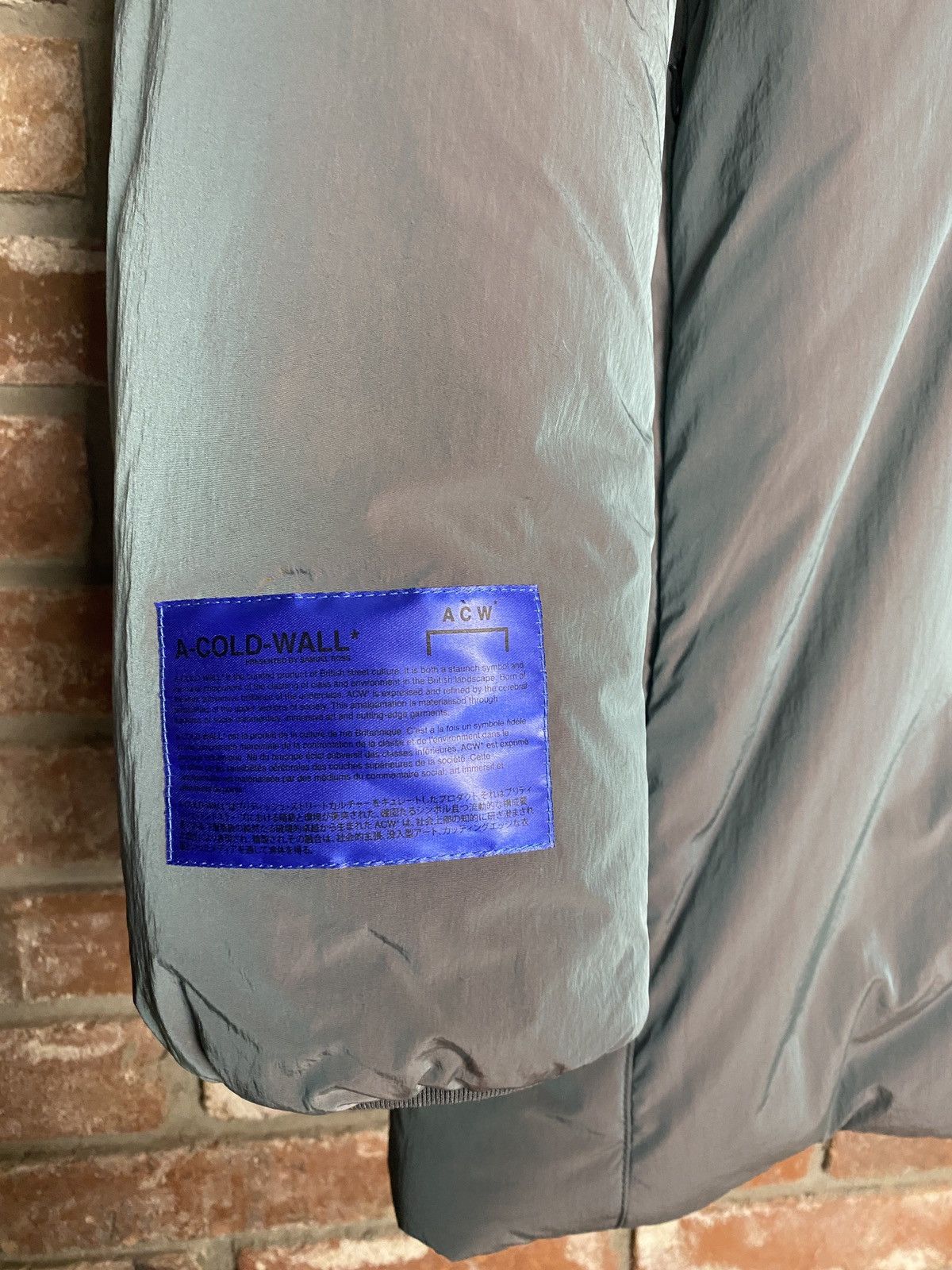 A-COLD-WALL* A Cold Wall Iridescent Blue Puffer Jacket Size US XL / EU 56 / 4 - 2 Thumbnail