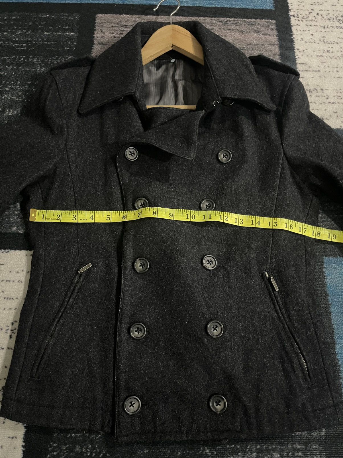 Tornado Mart Tornado Mart Wool Double Breasted Peacoat Size US S / EU 44-46 / 1 - 17 Thumbnail