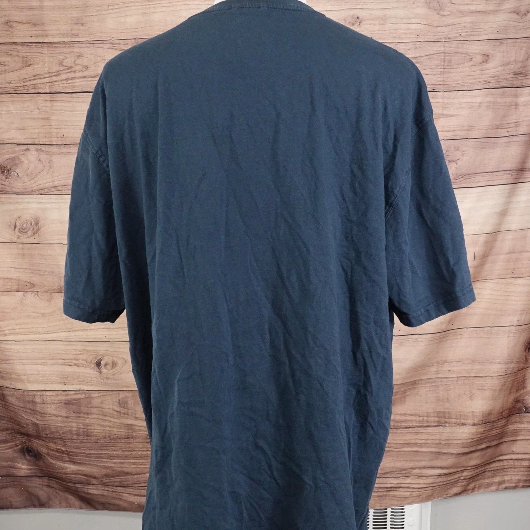 Vintage Red Head Shirt 2XL Blue Crewneck Pocket Tee 100% Cotton Casual Outdoors Mens Size US XXL / EU 58 / 5 - 4 Thumbnail