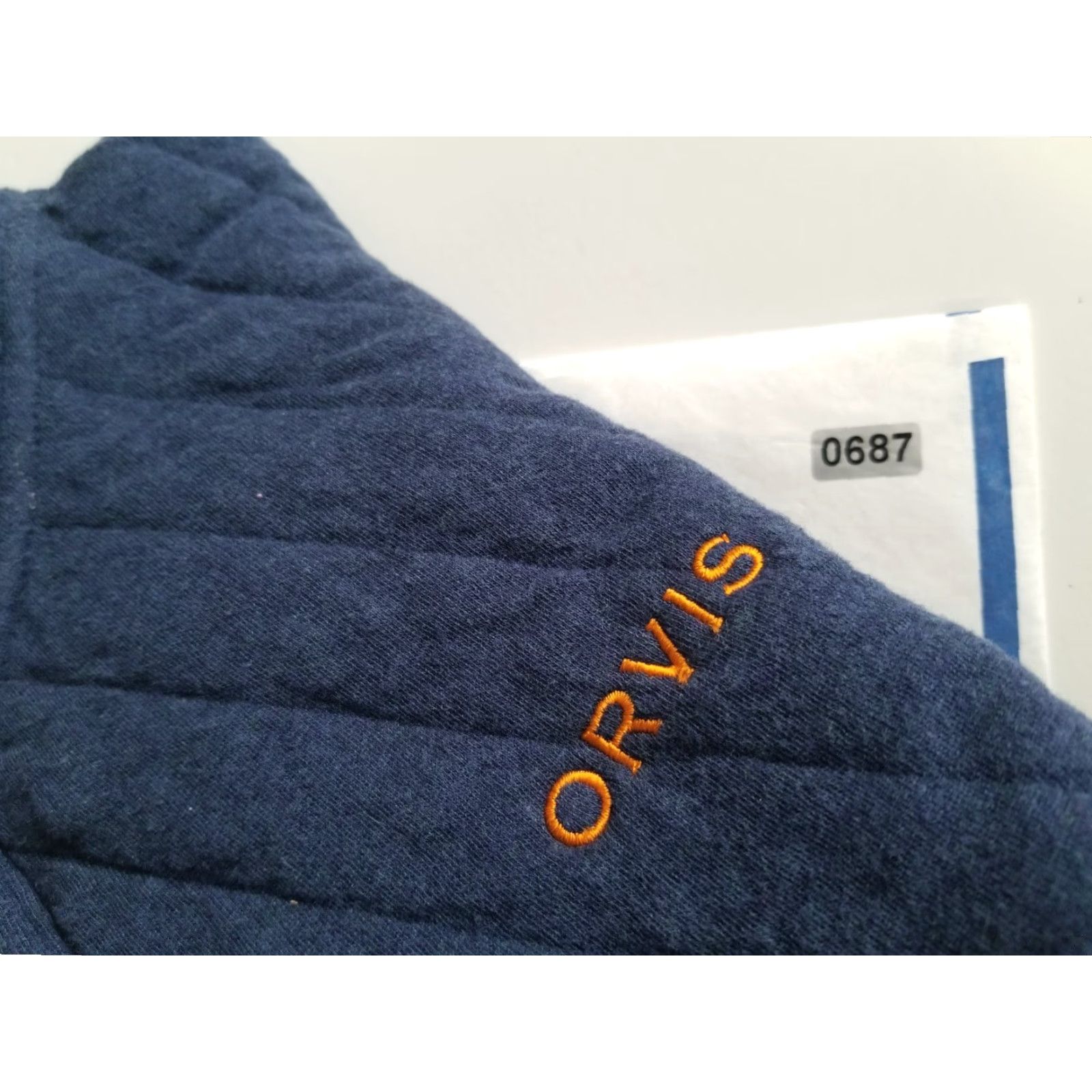 Orvis Orvis Pullover Sweater Mens L Blue Long Sleeve Zip Button Logo Knit 1/4 Zip Outdoor Buttoned Size US L / EU 52-54 / 3 - 6 Thumbnail