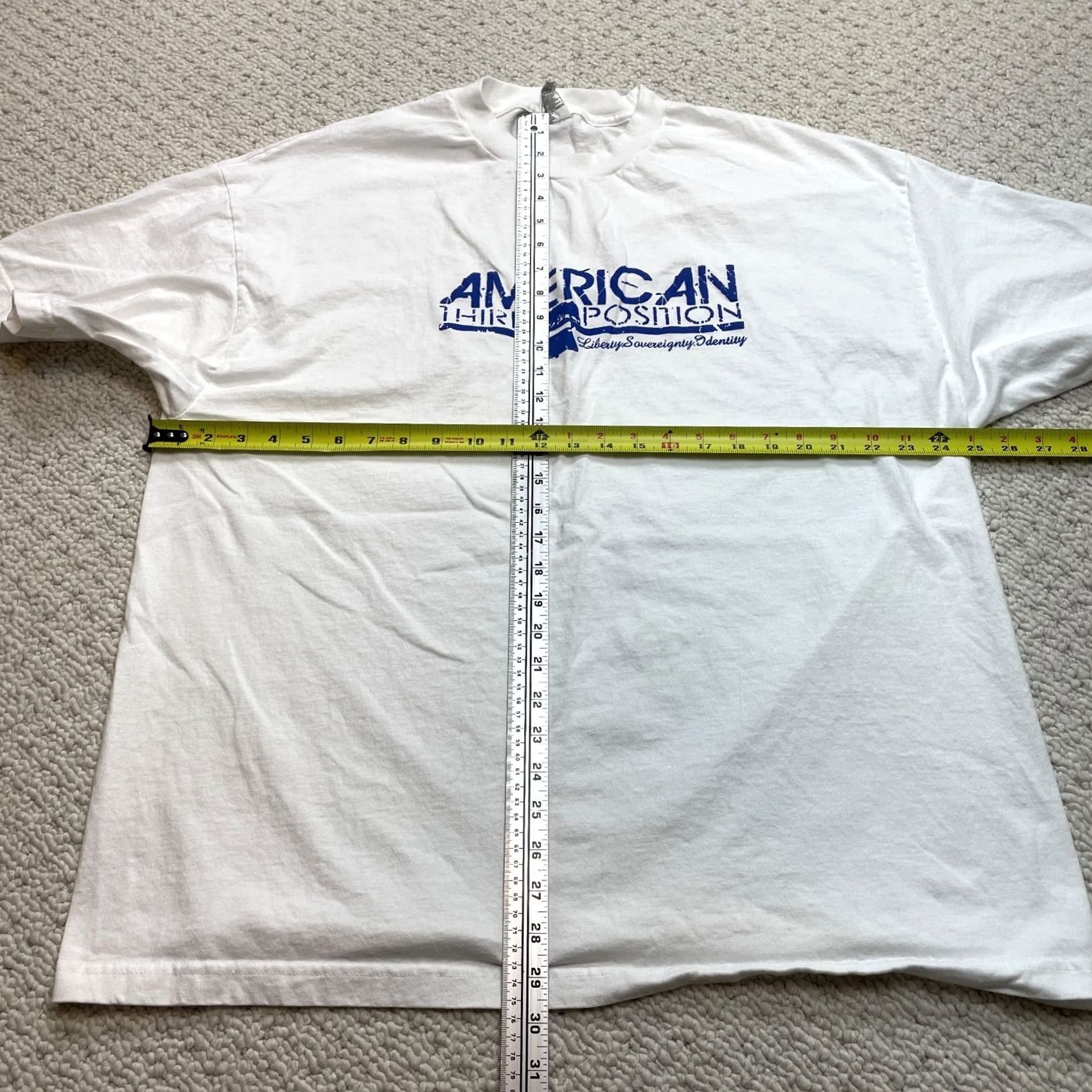 Vintage Alstyle Apparel & Activewear Shirt Mens 2XL White American Third Position T-Shirt Crew Neck Short Sleeve Jersey Cotton Logo 2XL Mens Size US XXL / EU 58 / 5 - 6 Thumbnail