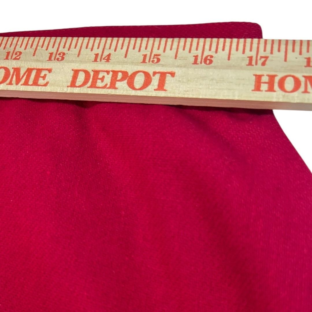 Other Vintage Requirements Red Wool / Nylon A-Line Maxi Skirt Size Size 40" / US 18 - 11 Thumbnail