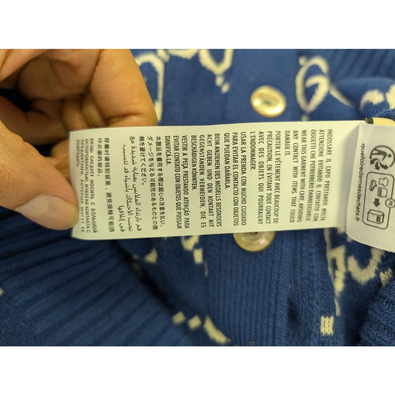 Gucci o1rshd1 GG Embroidered Blazer Piping Detail Blazers Sweater Size US M / EU 48-50 / 2 - 20 Thumbnail