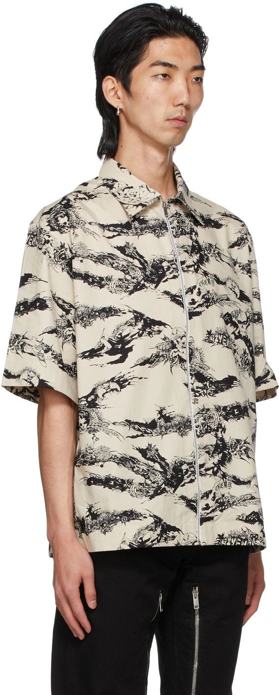 Givenchy Givenchy Tiger Camo Gothic Short Sleeve Zip Shirt Size US L / EU 52-54 / 3 - 2 Thumbnail
