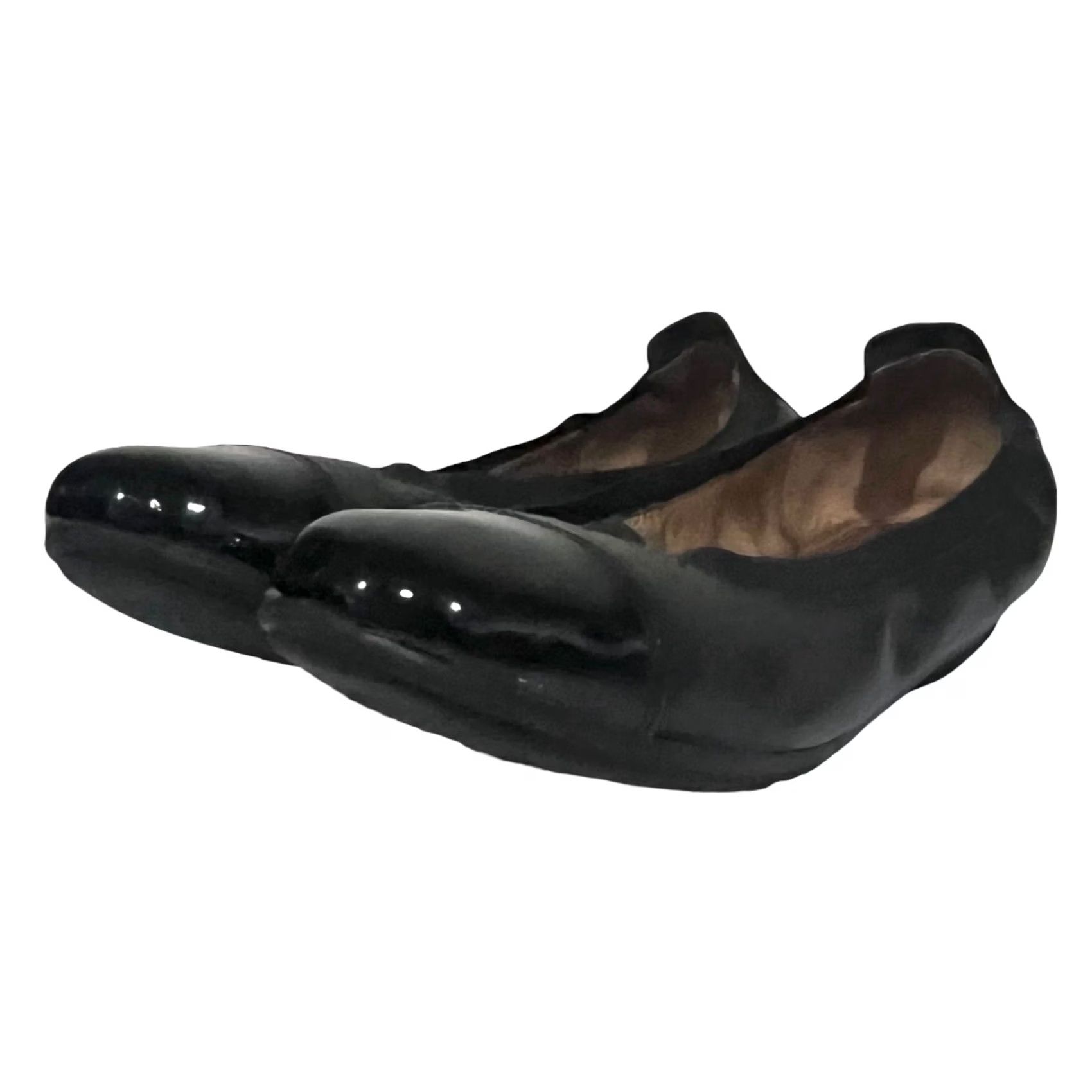 Vintage Josef Seibel Ballet Womens Black Pippa Silpper Flats Patent Leather Women Size Size US 9 / IT 39 - 4 Thumbnail