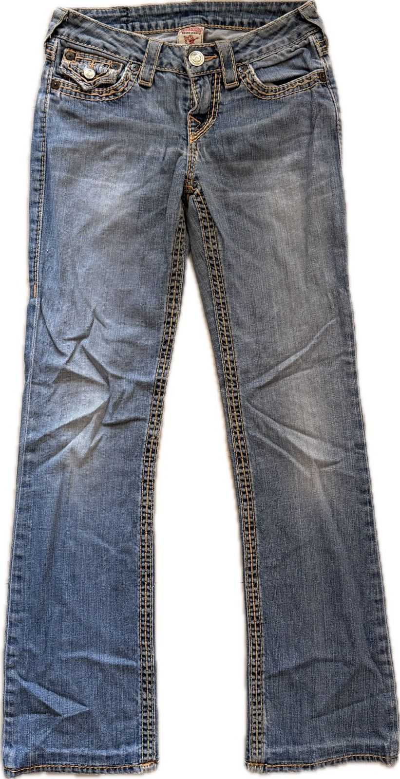 True Religion Hi-Rise Boot Flared Jeans Size 26" / US 2 / IT 38 - 4 Thumbnail
