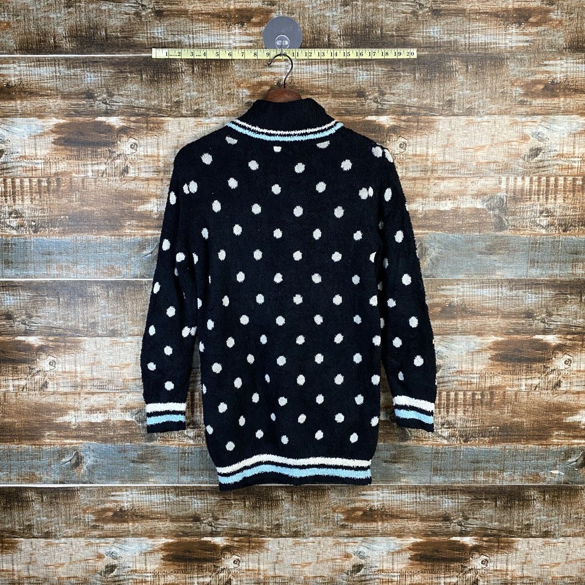 Japanese Brand DL Spice Lip Black Knitwear fur sweatshirt #C1062 Size S / US 4 / IT 40 - 12 Thumbnail