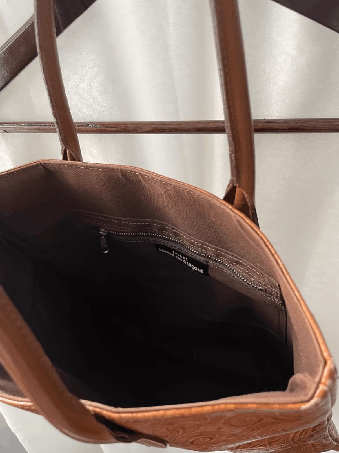 Comme des Garcons Comme Des Garcons Leather Pattern Tote Bag Size ONE SIZE - 6 Thumbnail