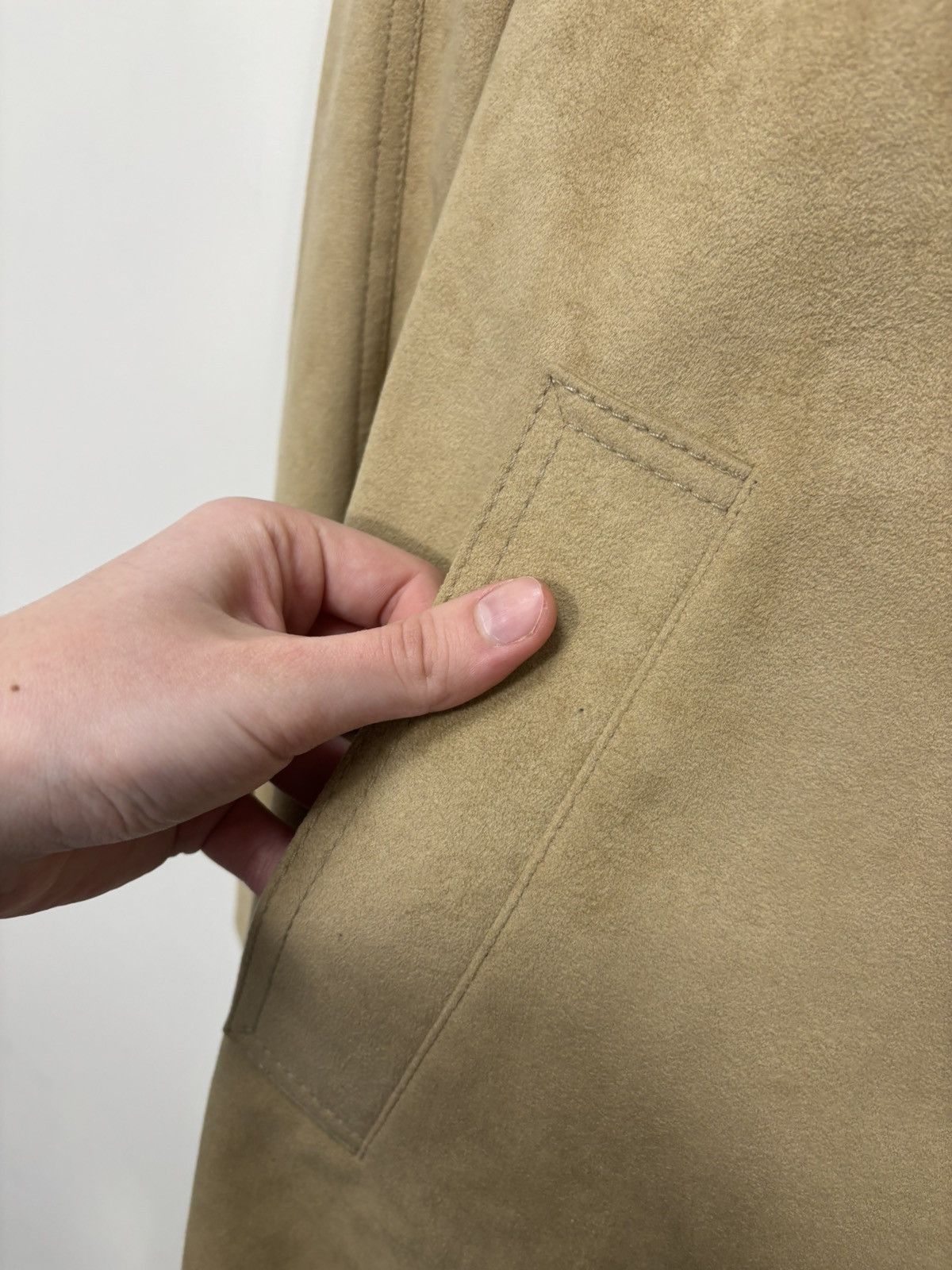 Schneiders Schneiders Salzburg Men’s Camel Alcantara Belted Long Coat Size US L / EU 52-54 / 3 - 9 Thumbnail