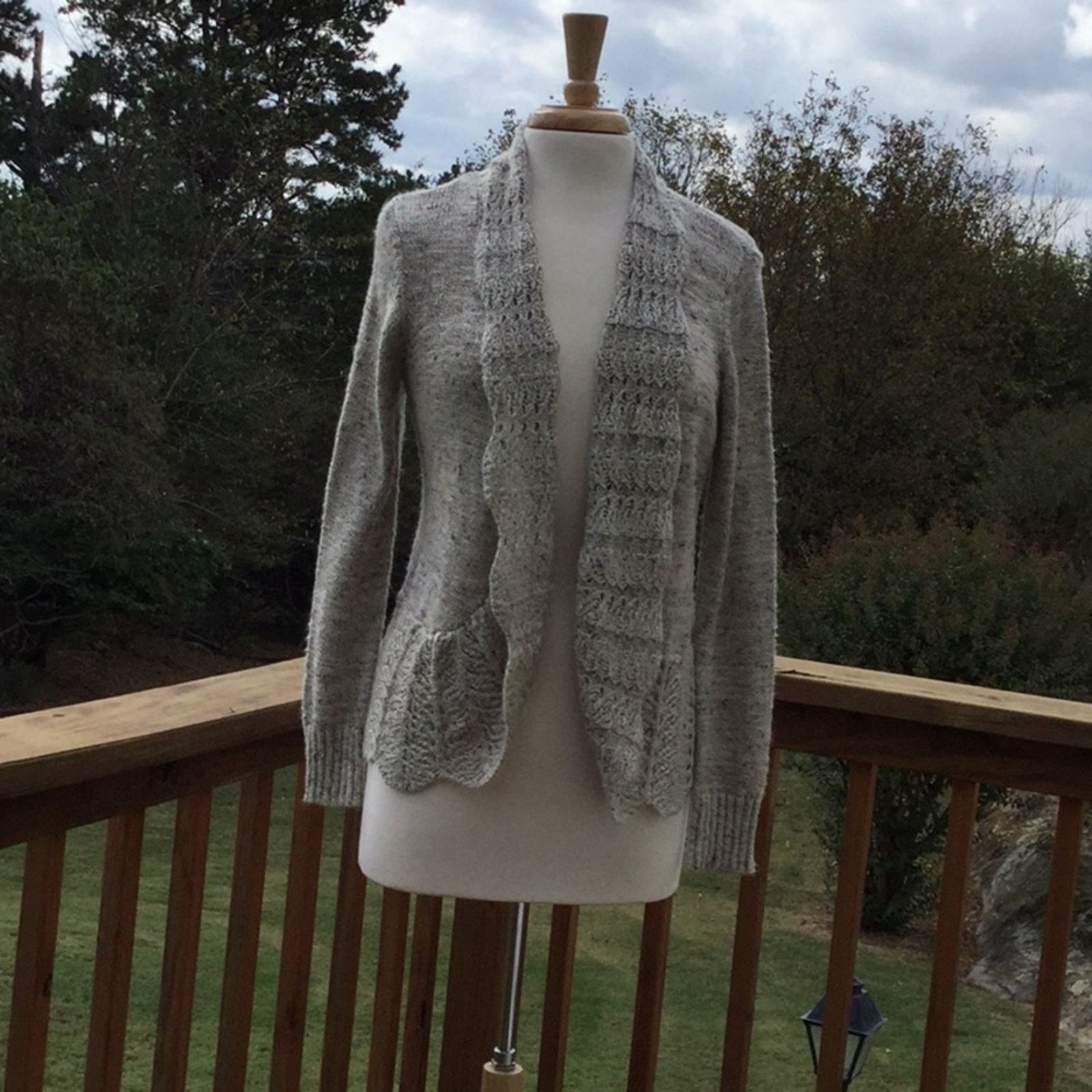 Other Dressbarn Tan Open Front Cardigan/Sweater Size MP* Size M / US 6-8 / IT 42-44 - 2 Thumbnail