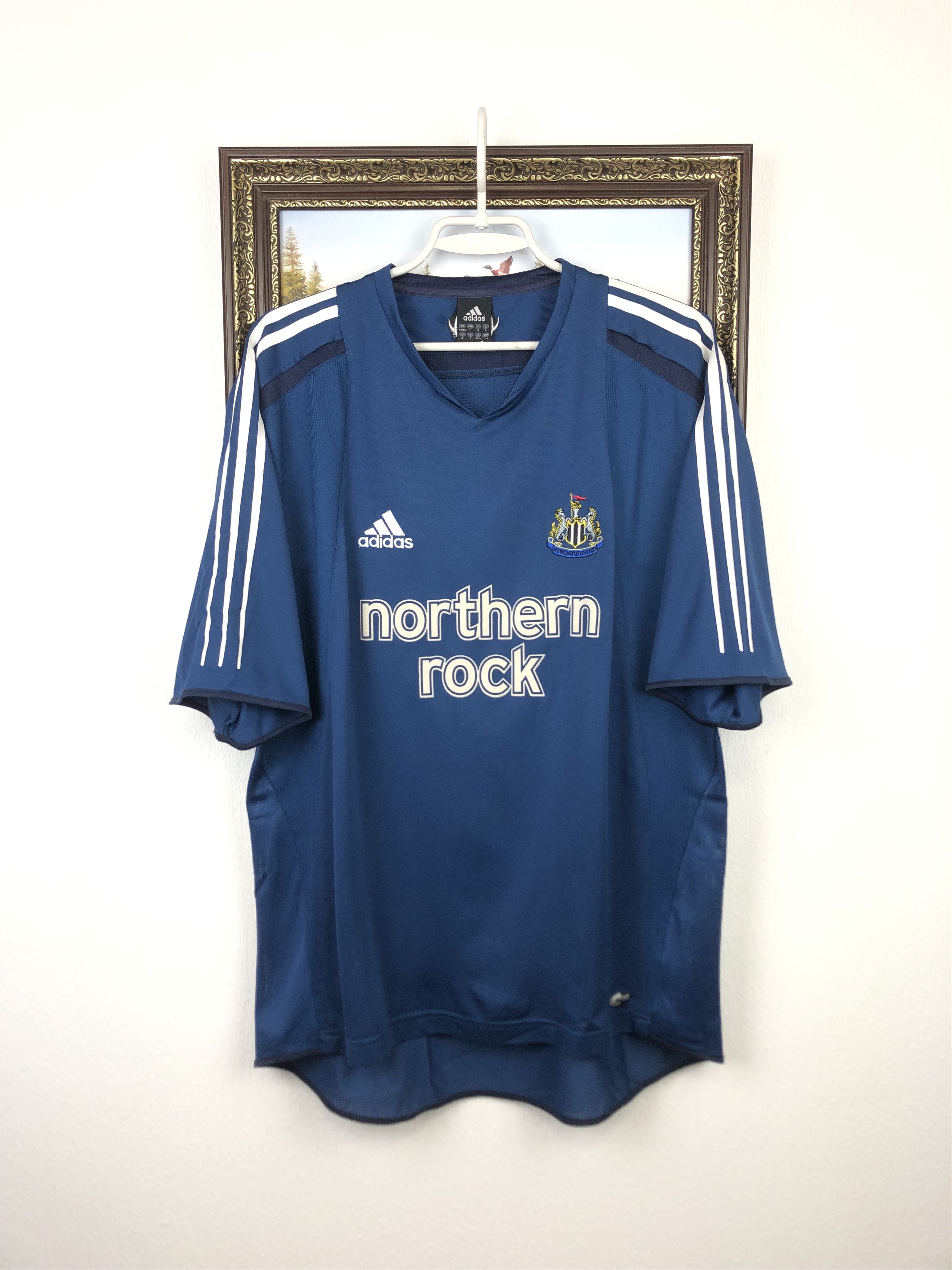 Adidas Newcastle football shirt 2004 Soccer Adidas Jersey Trikot Size US L / EU 52-54 / 3 - 1 Thumbnail